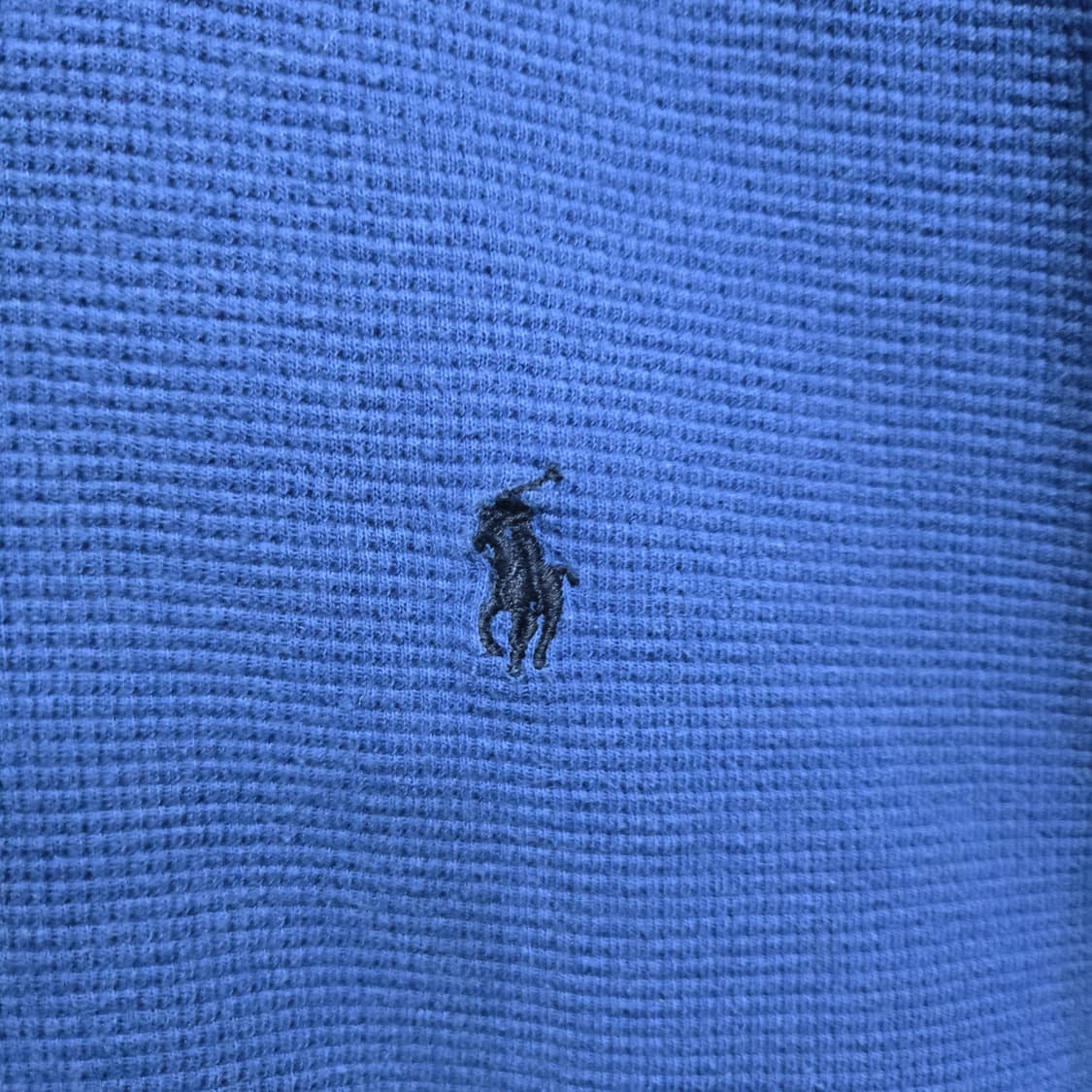폴로 랄프로렌 와플 긴팔 티셔츠 블루  상품이미지3