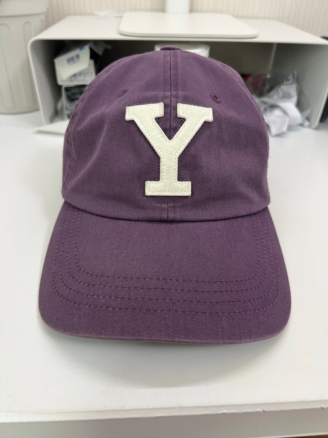 예일 레더 스트랩 볼캡_퍼플 상품이미지3