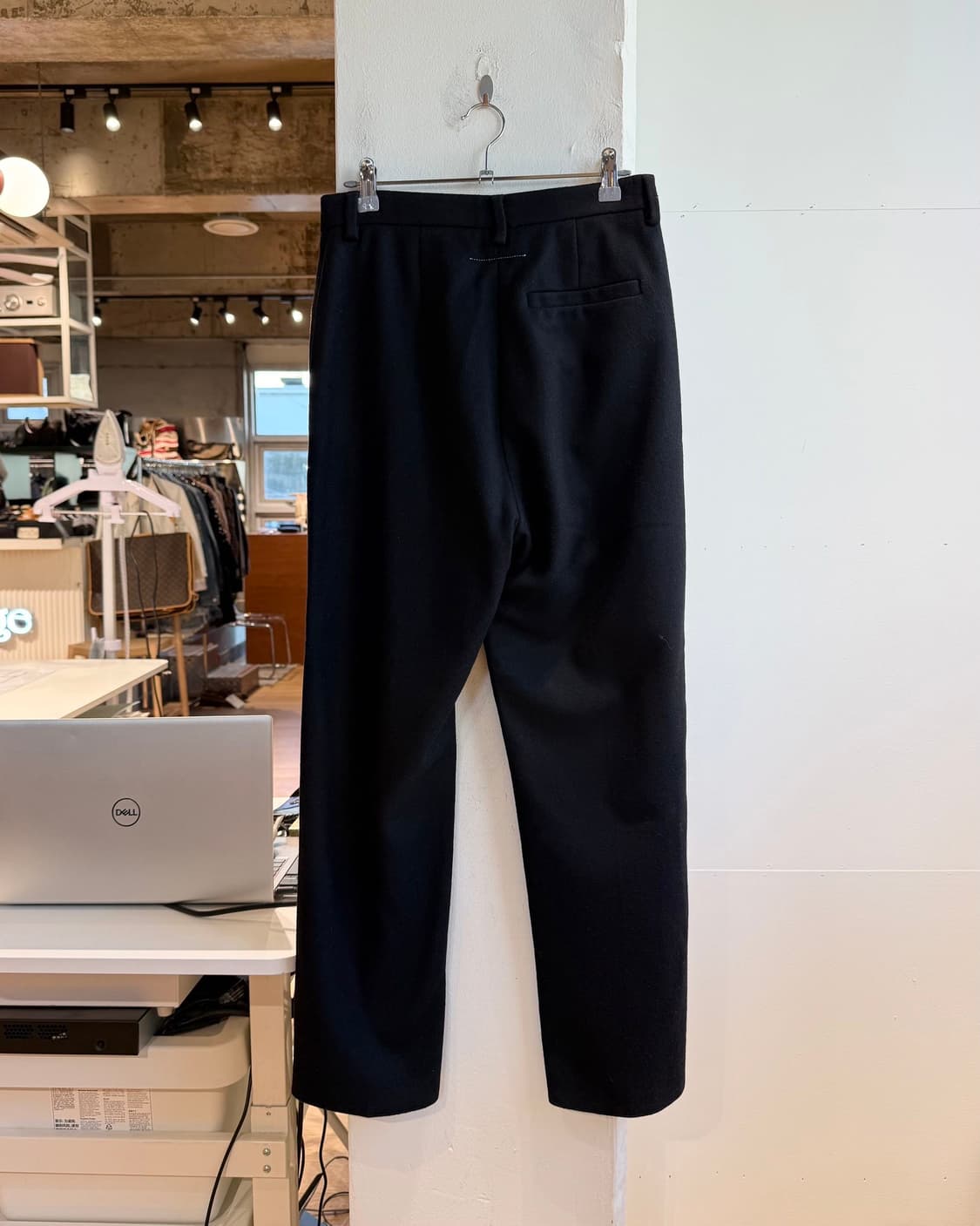 mm6 블랙 울 슬랙스 팬츠  상품이미지5