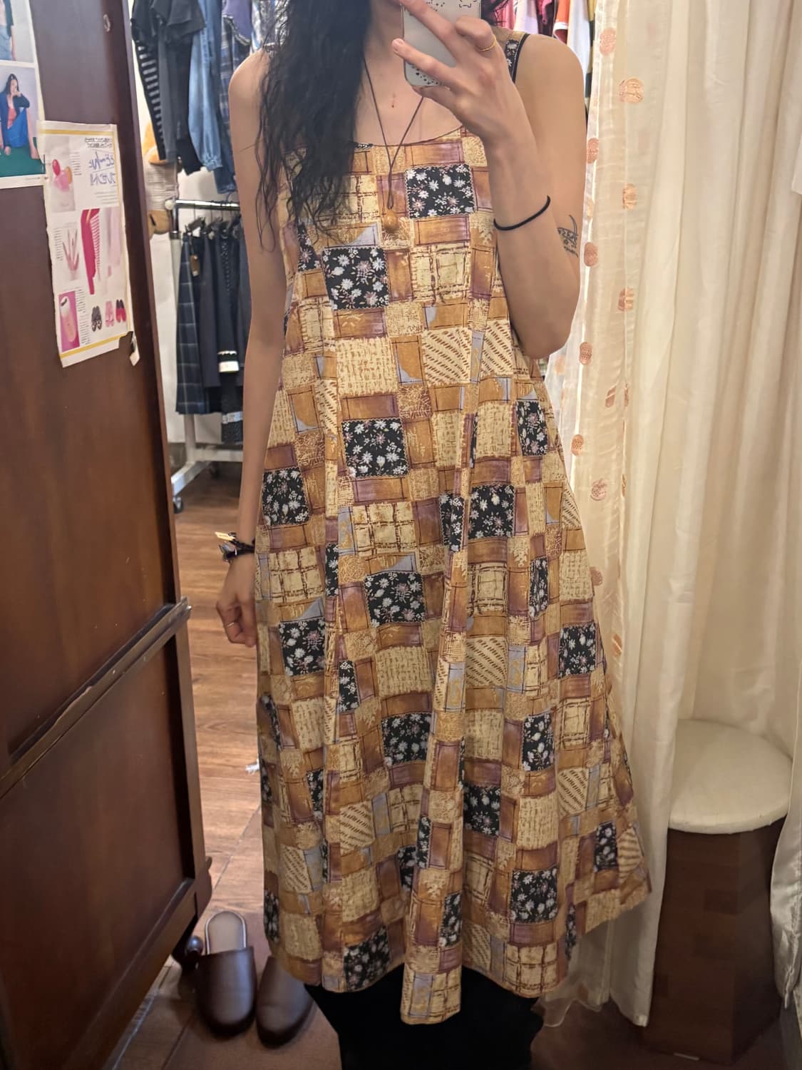 jpn vintage Boho Patchwork Maxi Dress 상품이미지2