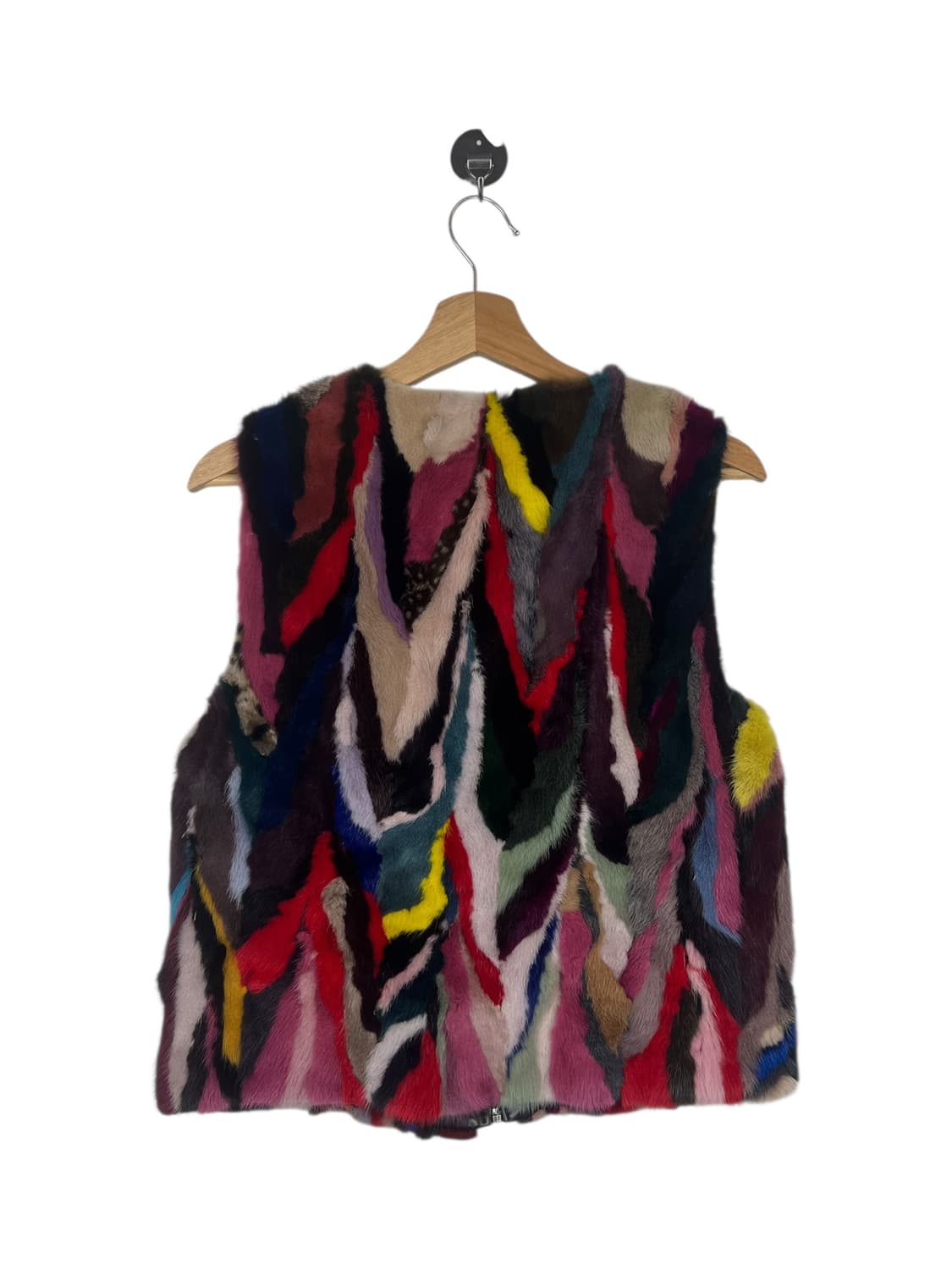 EURO Collection 멀티컬러 밍크 조끼 SIZE 66 상품이미지2