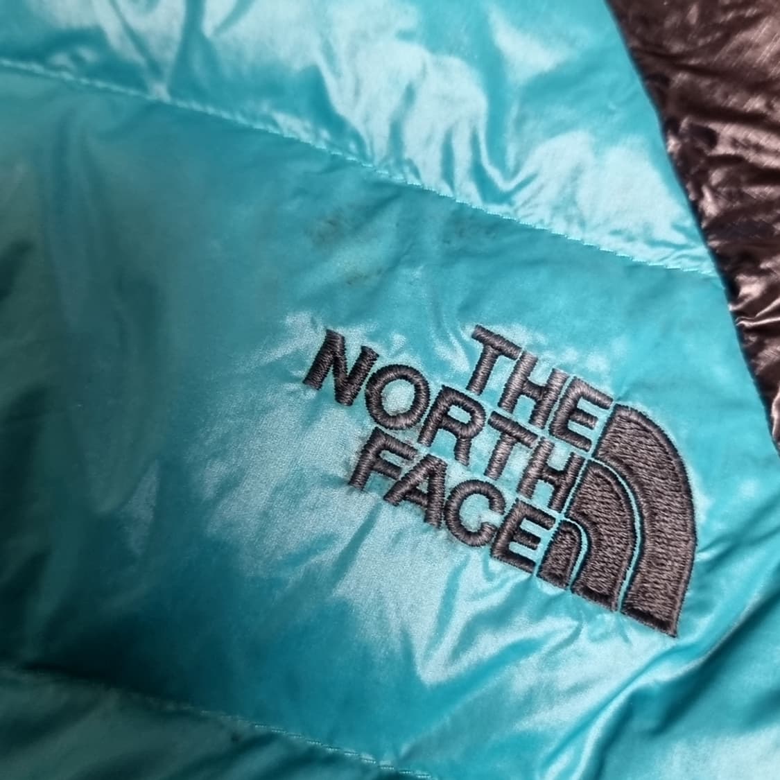 빈티지 노스페이스 블랙/블루 거의털 경량패딩 점퍼(105) 상품이미지4