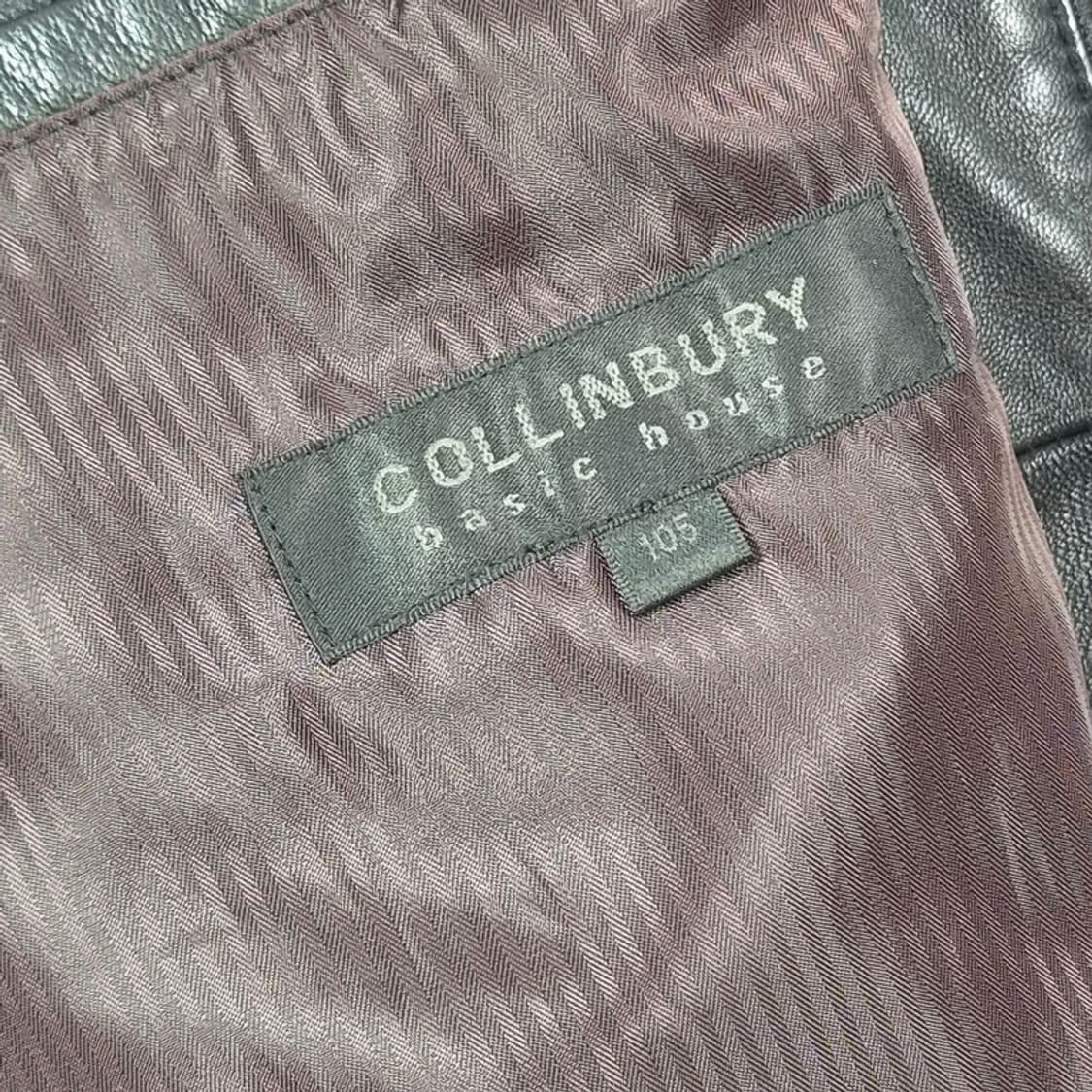 콜린베리 천연 가죽 펀칭 디테일 싱글 라이더 자켓 XL 상품이미지6