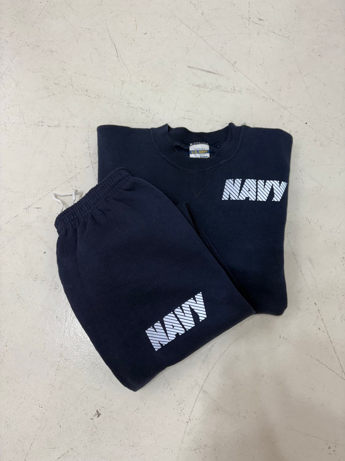 90‘s US Navy Soffee Pt Sweat Set-up 상품이미지1
