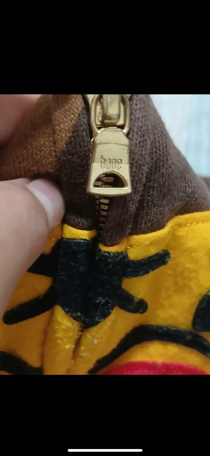 BAPE 베이프 OG 타이거 샤크 풀집업 후드 브라운M 상품이미지2