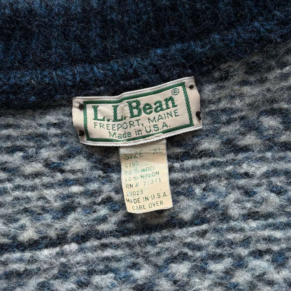 80s L.L.Bean 엘엘빈 노르딕 가디건 상품이미지5