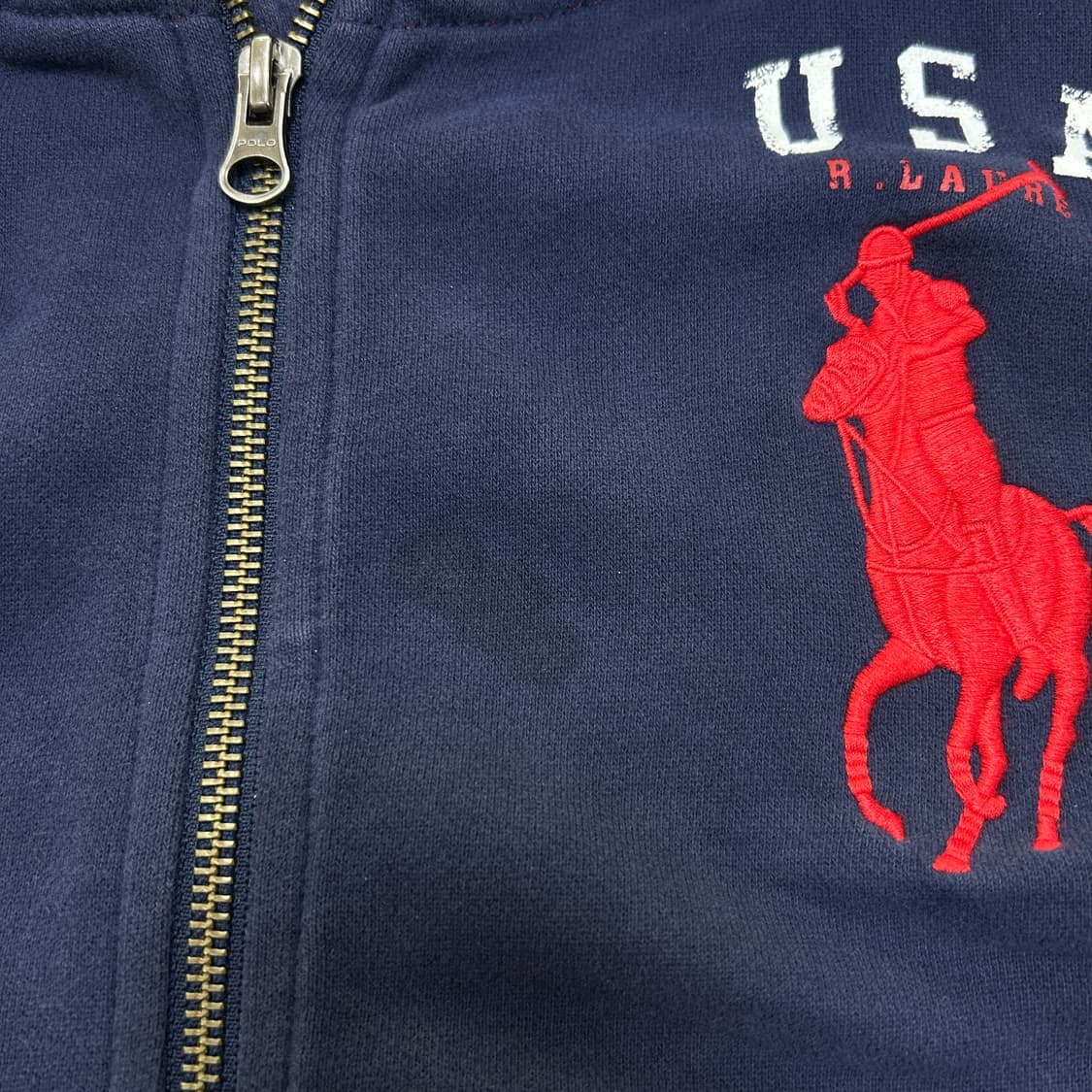 폴로 네이비 빅포니 성조기 후드집업(14-16) 상품이미지5