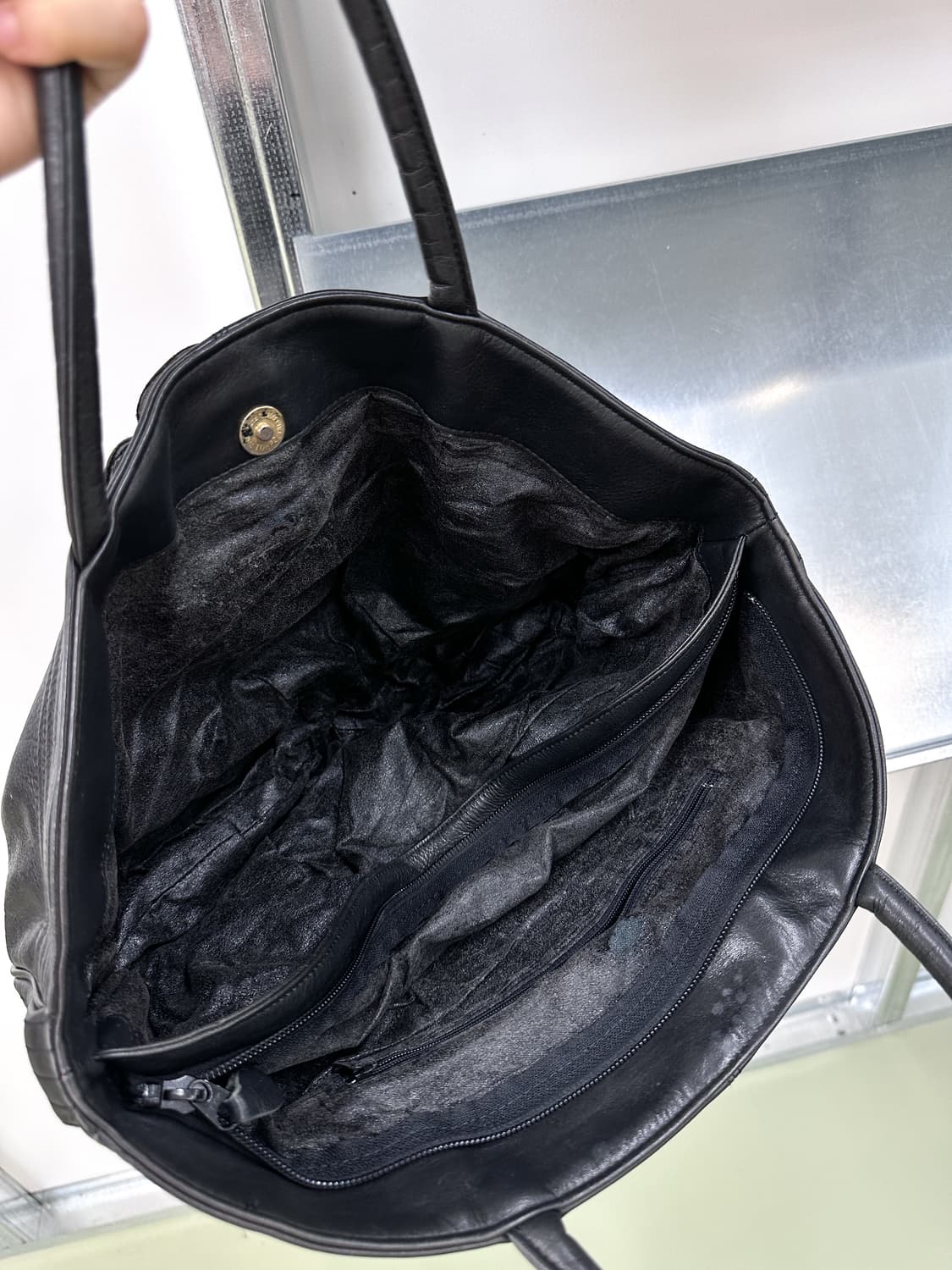 flower applique leather bag 상품이미지3