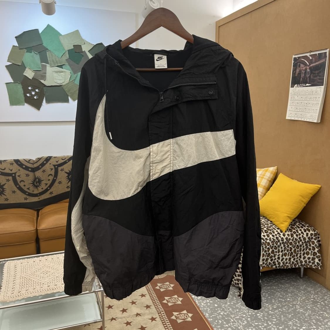 나이키 빈티지 스트릿 힙합 빅스우시 바람막이 자켓 L C10194 상품이미지3