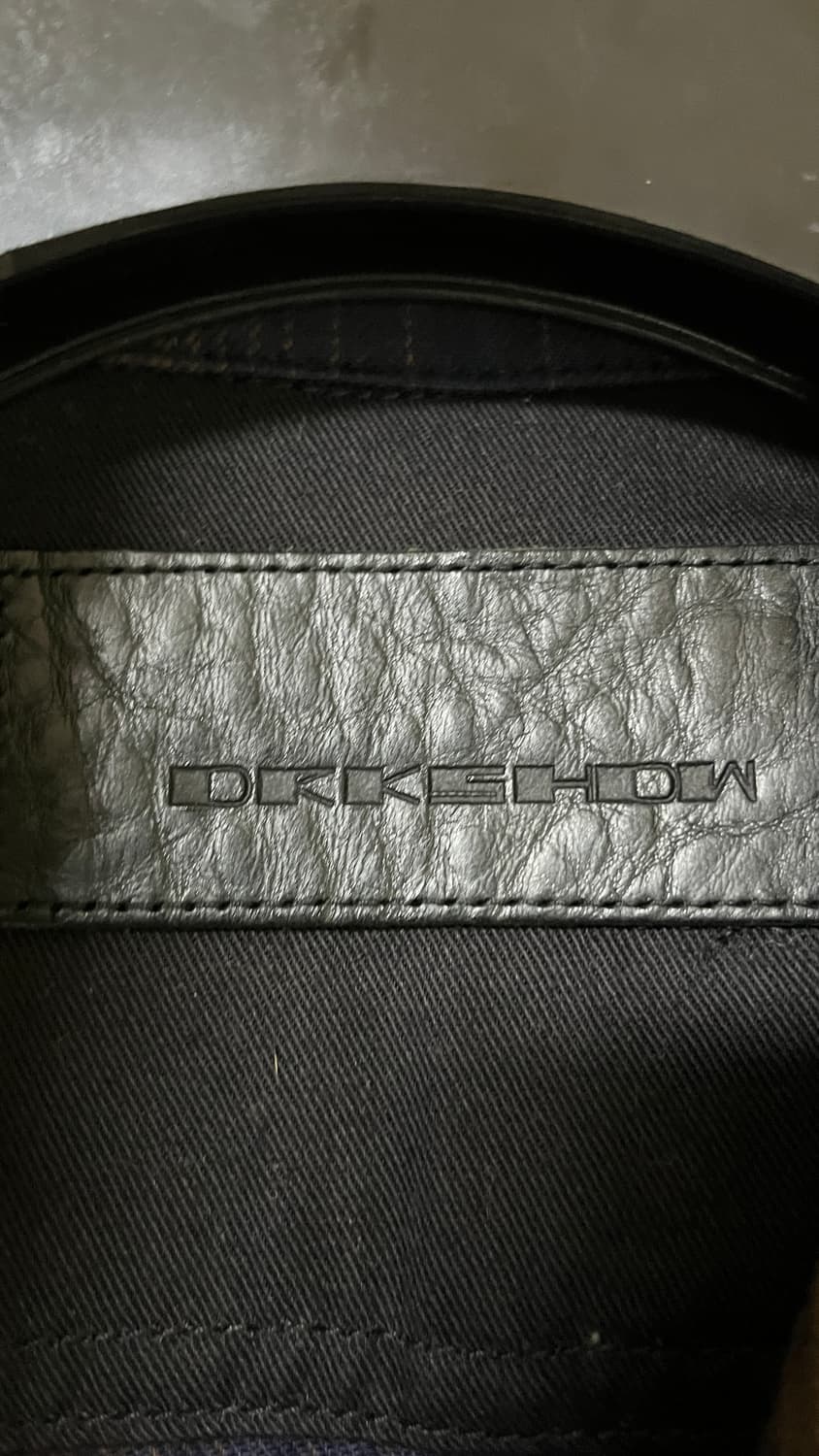 릭오웬스 재패니즈 체크코튼 오버셔츠 xs 상품이미지4