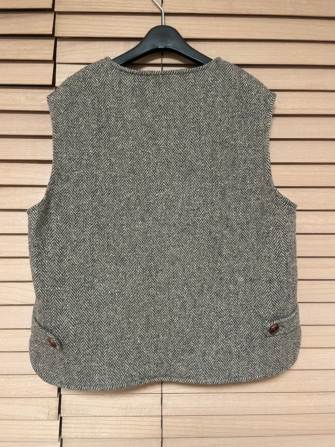 LL Bean 엘엘빈 헤링본 울 베스트 상품이미지5