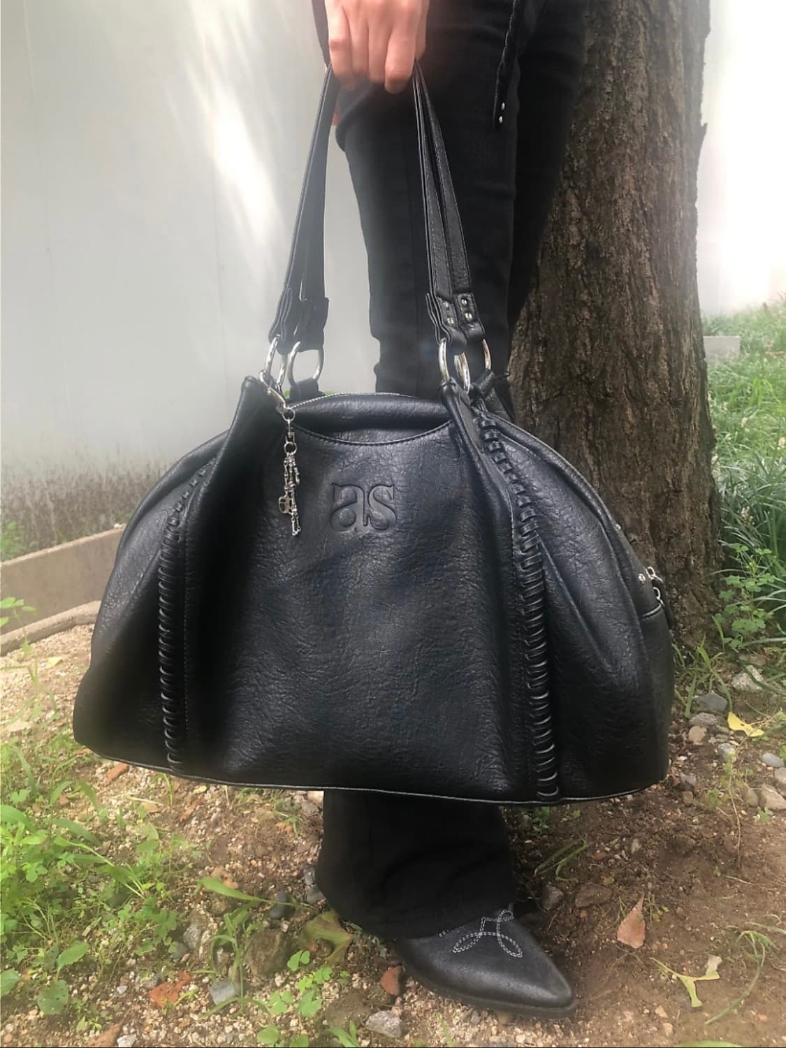 애즈온 보니타 빅백 블랙 상품이미지1