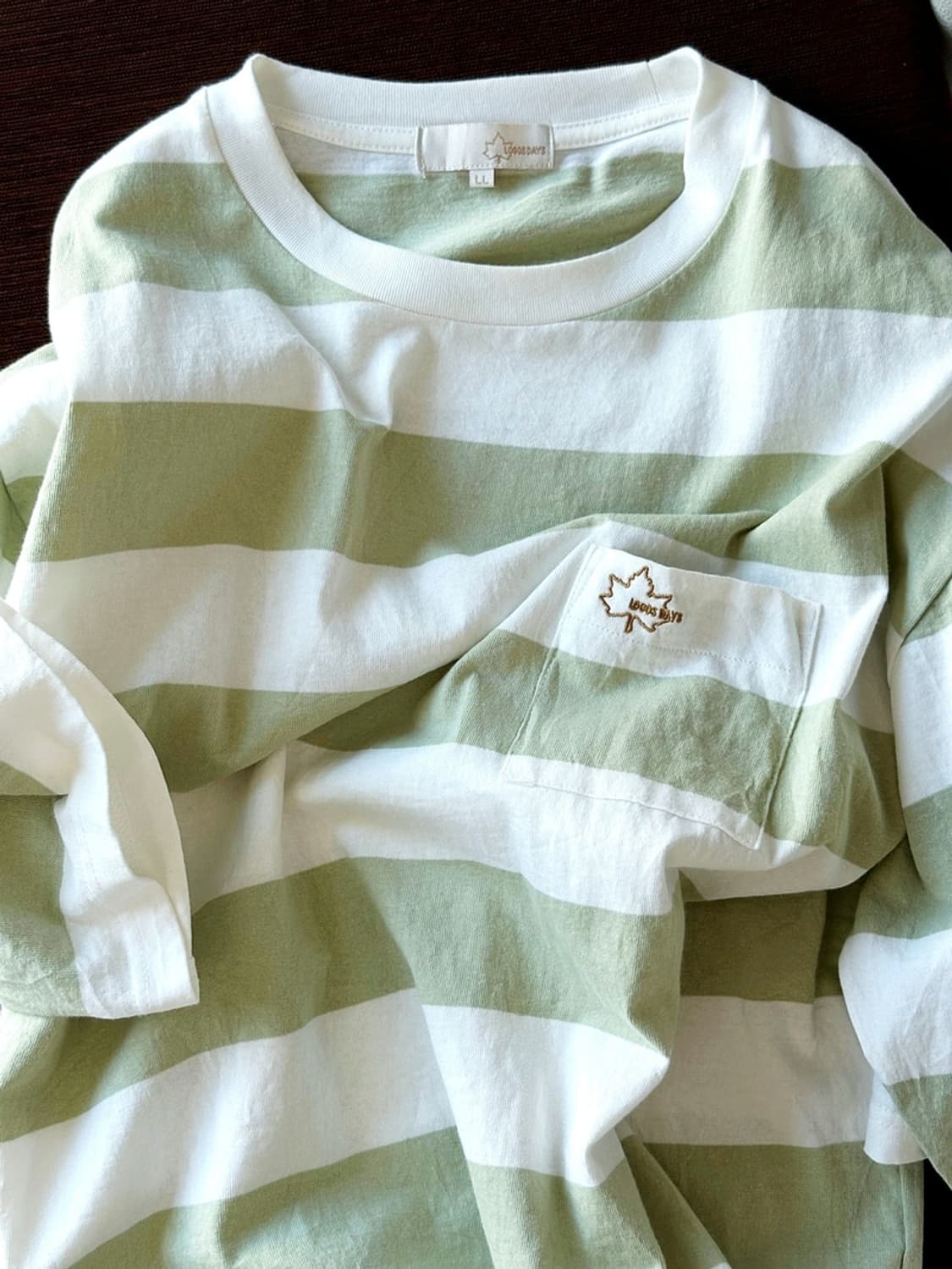 Design stitch border stripe over t-shirt 상품이미지2