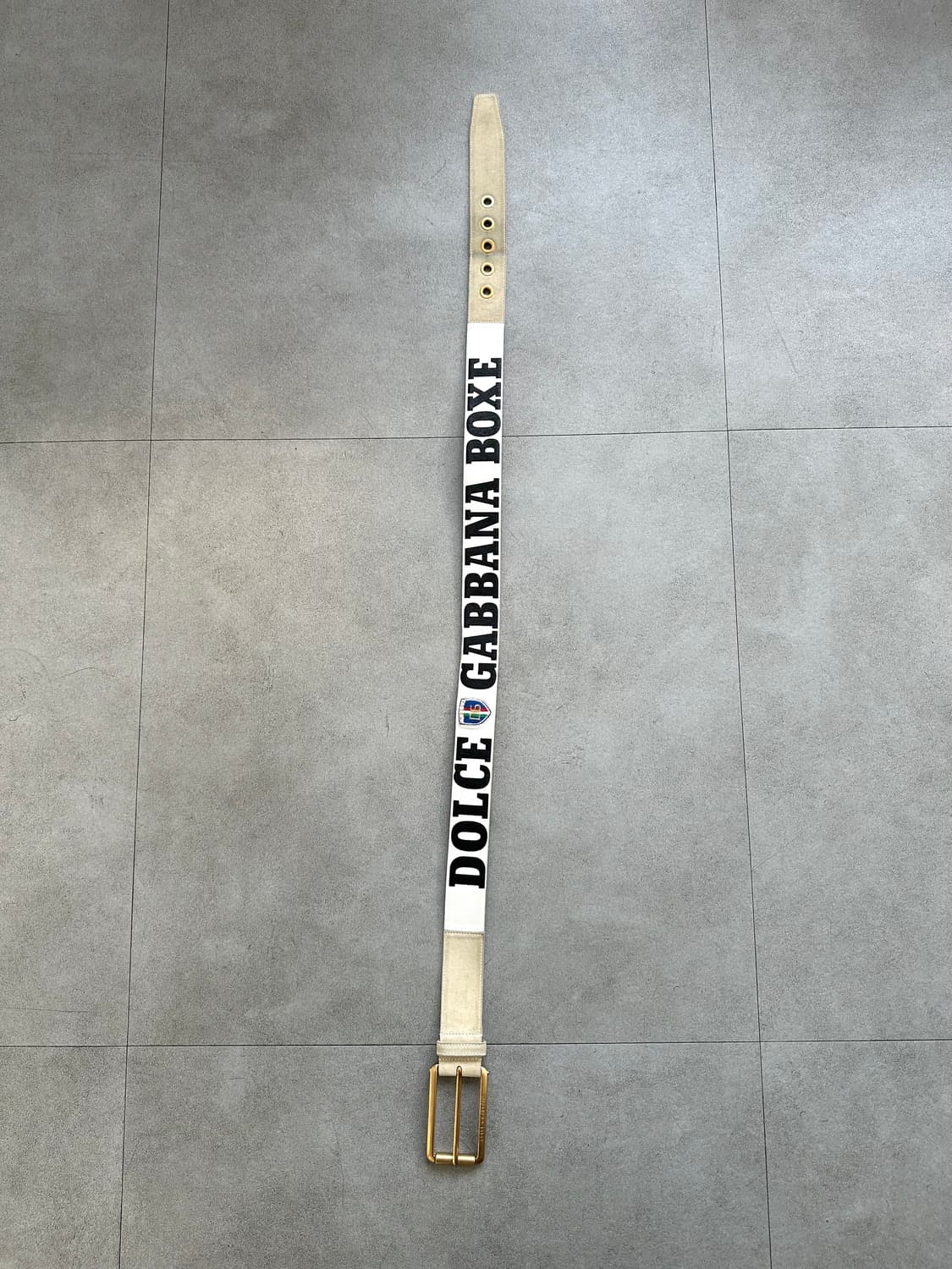 돌체앤가바나 2000s boxe 로고 레더 벨트 상품이미지3