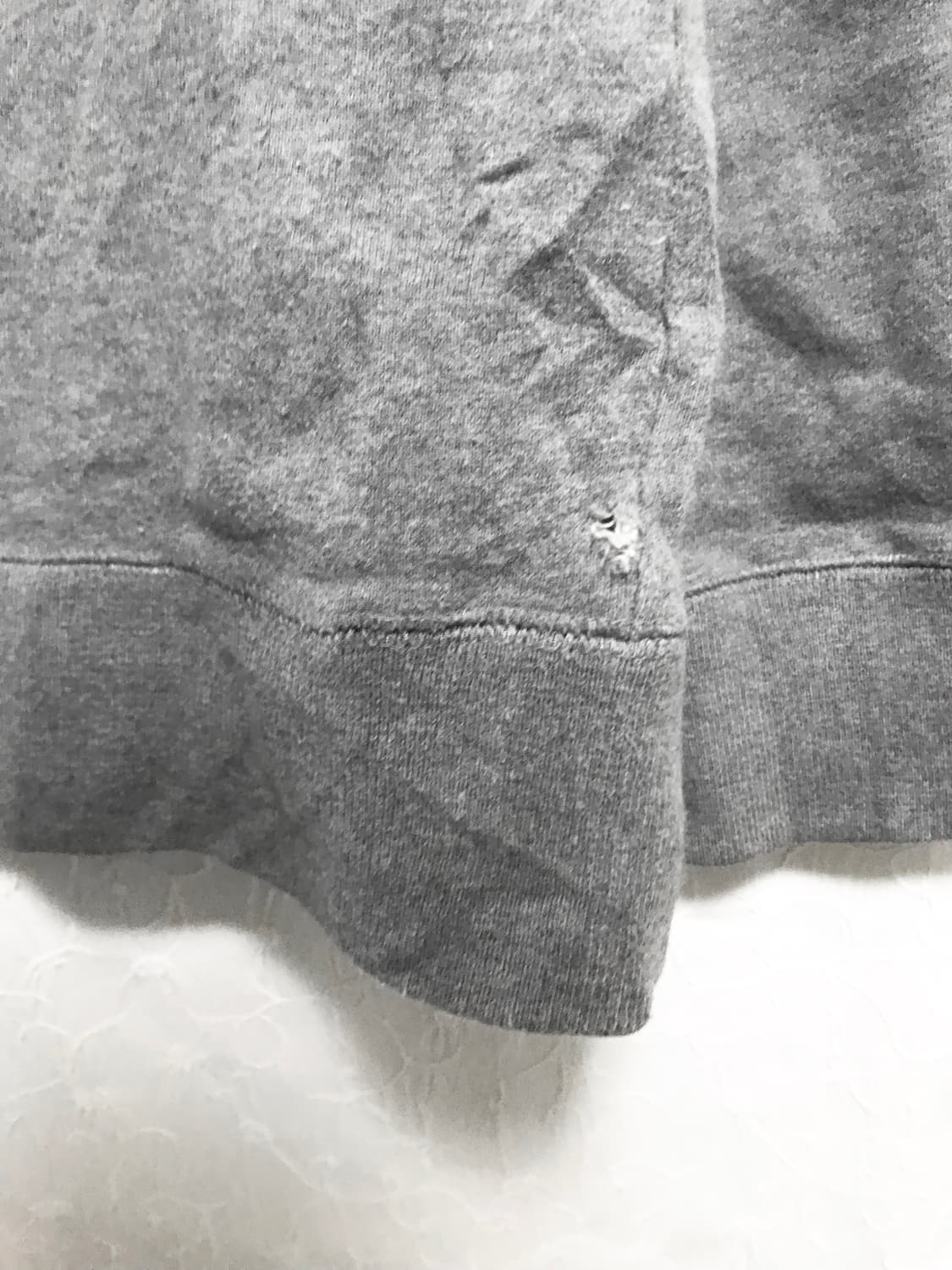 빈티지 펑크 사선 지퍼 레터링 후드 맨투맨 탑 상품이미지9