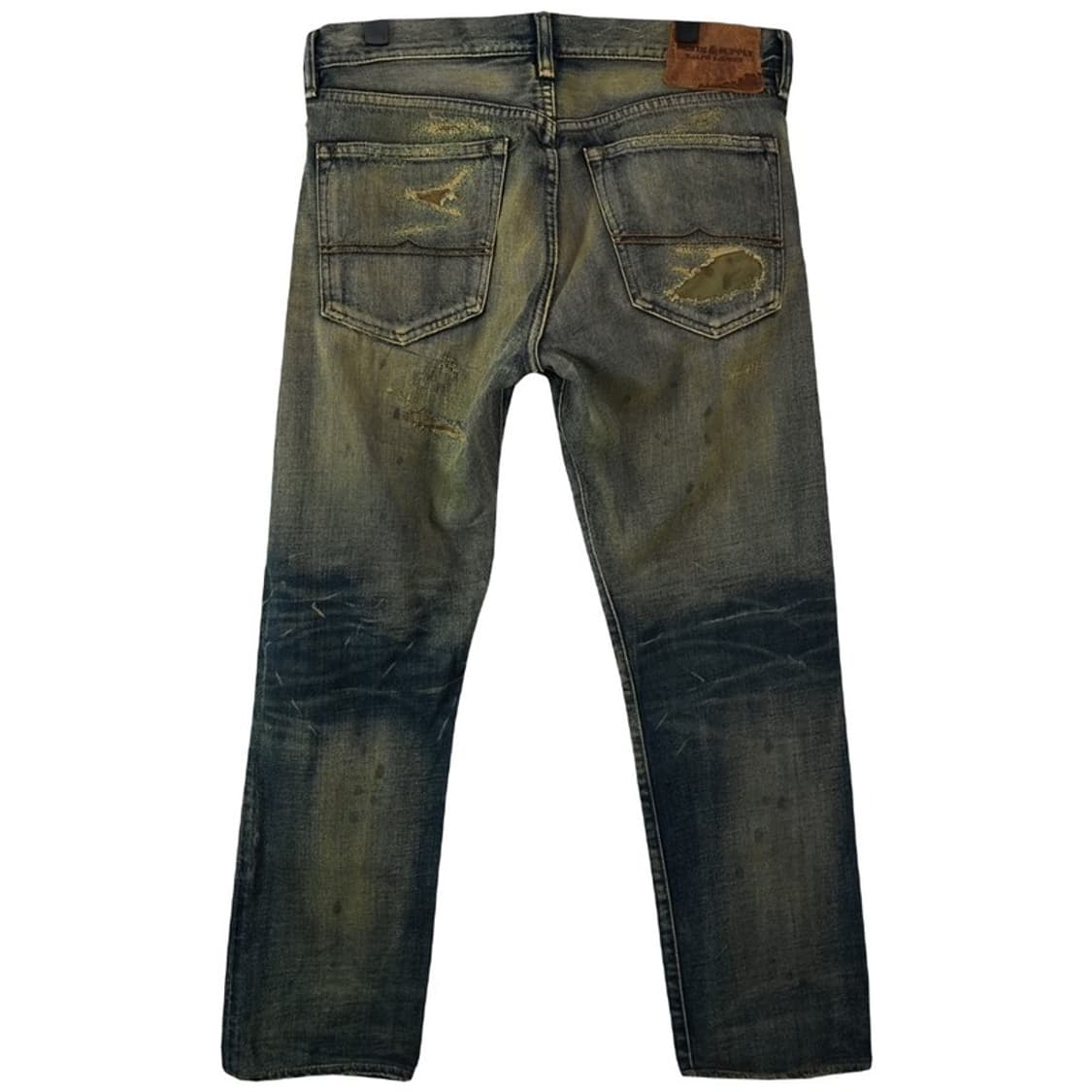 [데님앤서플라이] 빈티지 워시드 데미지 패치 워크 데님 팬츠 P01618 상품이미지3