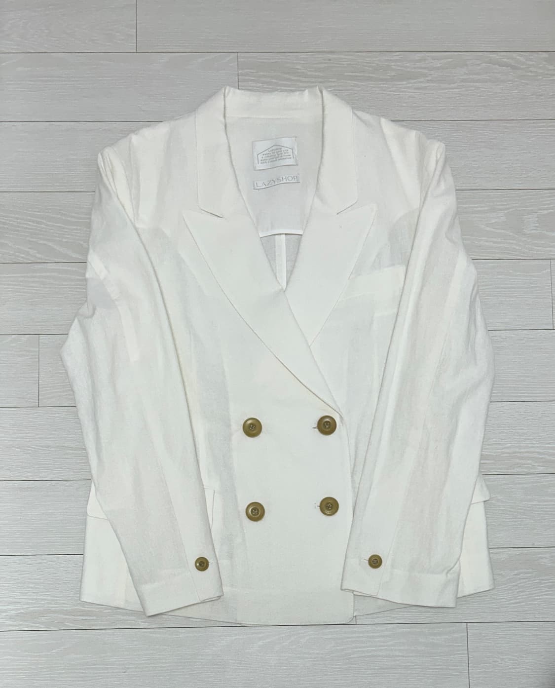 lazyshop 레이지샵 시에 린넨 자켓 아이보리 상품이미지1