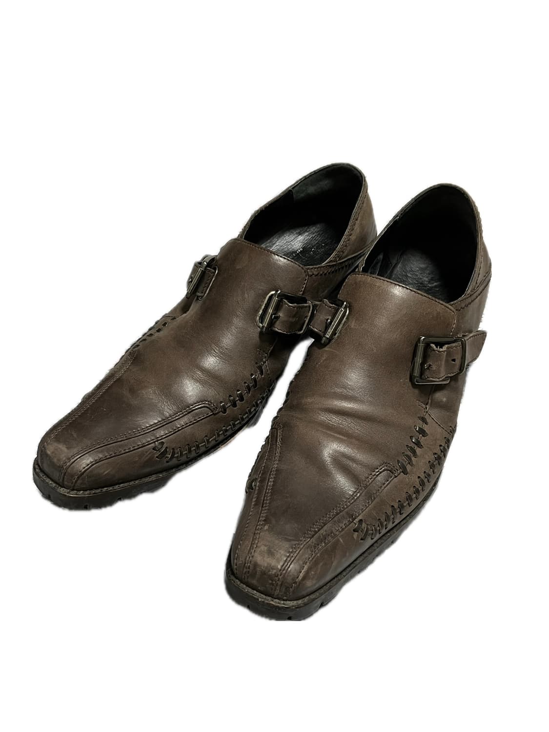 훕데두 스티치 버클 웨스턴 부츠 상품이미지1