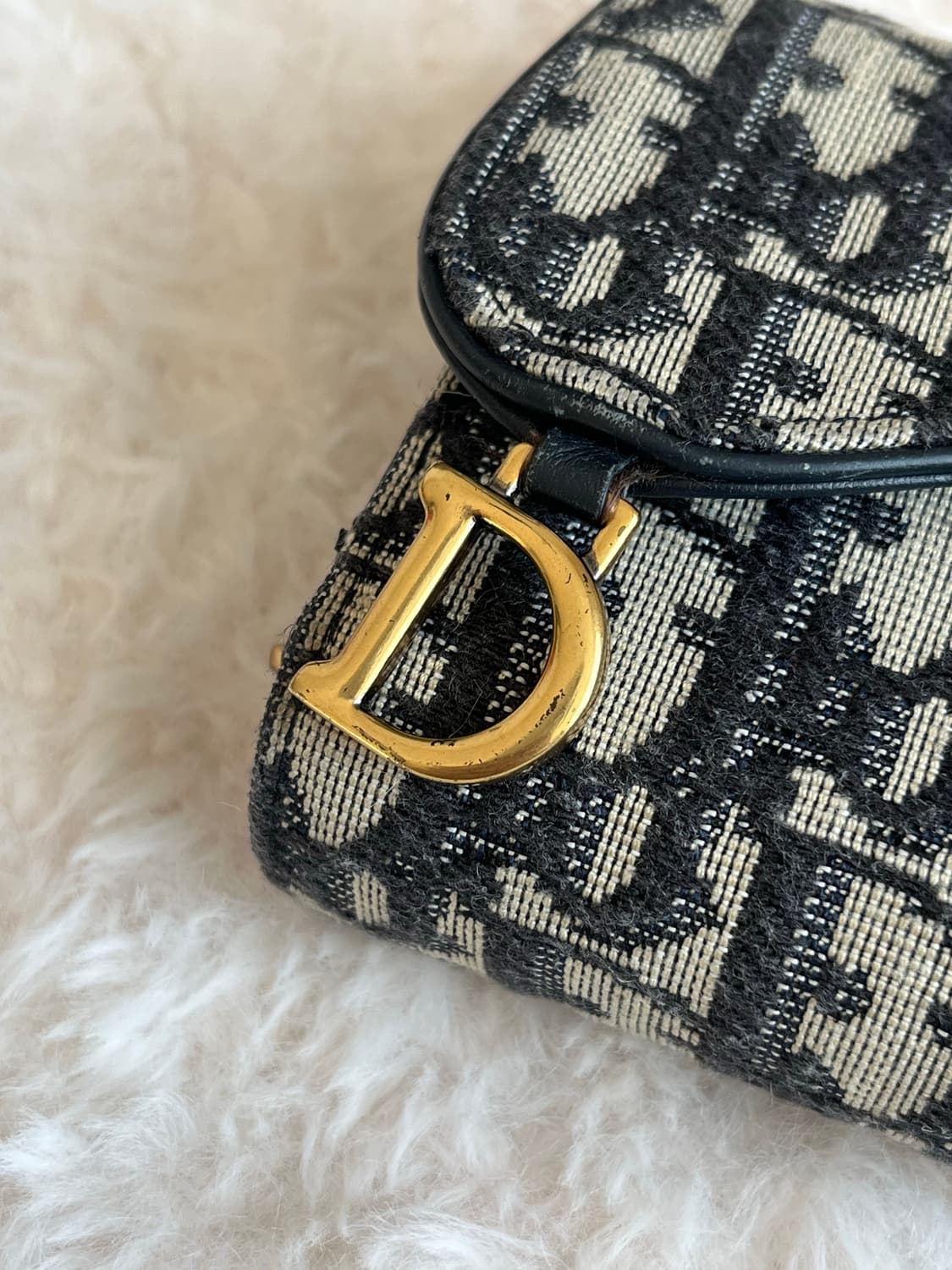 디올 새들 로터스 오블리크 자카드 반지갑 상품이미지2