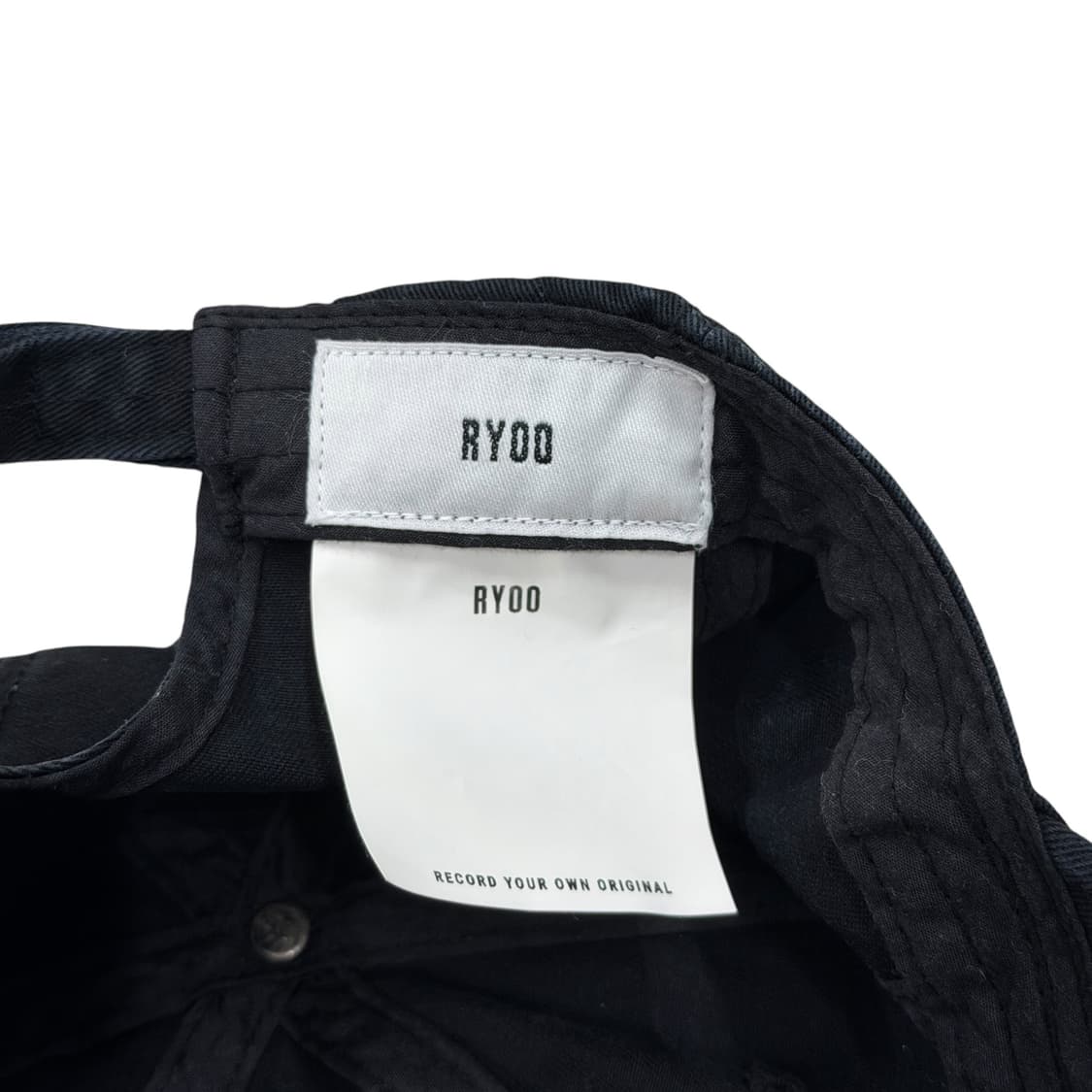 RYOO 알와이오오 볼캡 모자 블랙 상품이미지4