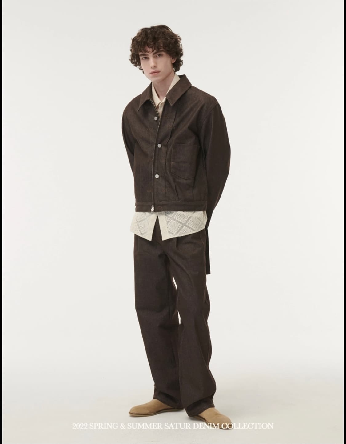 SATUR  카이엔 데님 집업 트러커 자켓L 상품이미지3