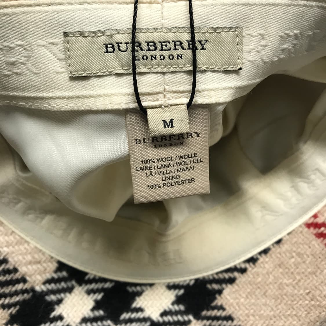 버버리 울 헌팅캡 M 상품이미지4