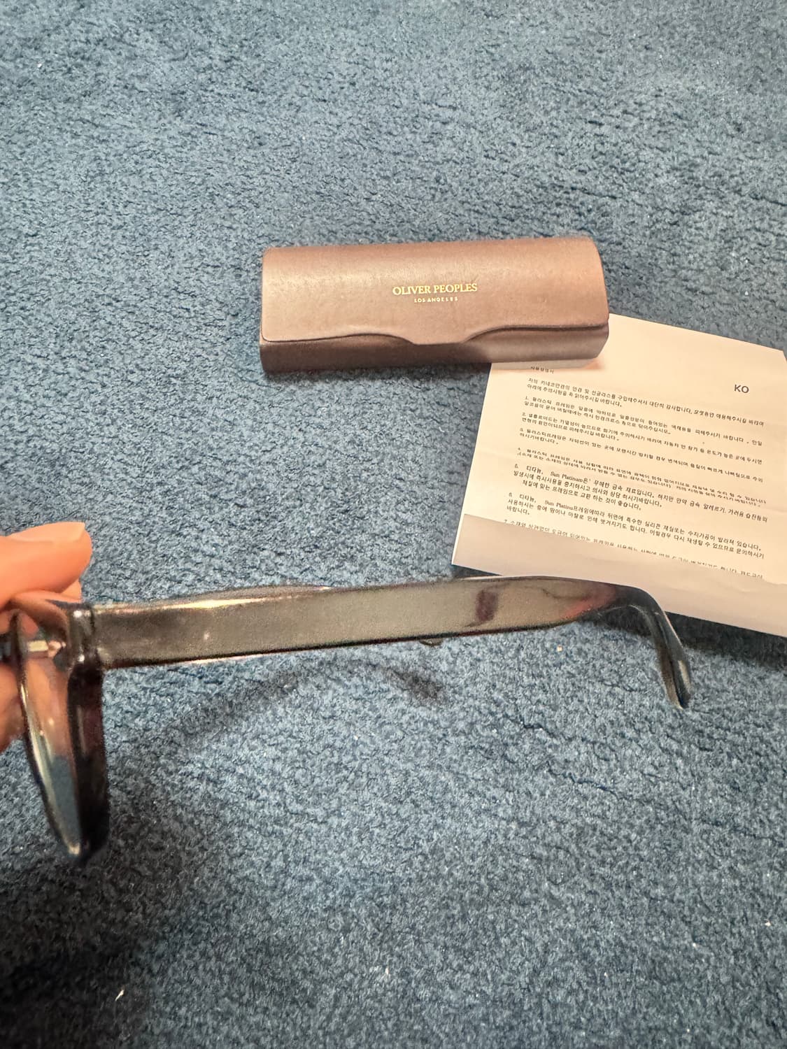 올리버피플스 쉘드레이크 블랙 안경 상품이미지5