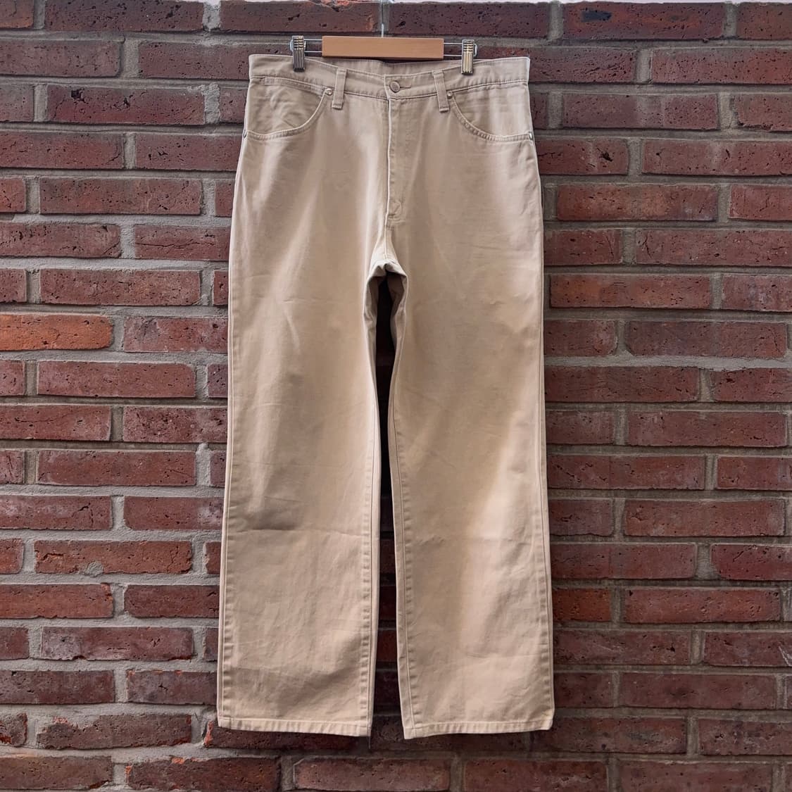 00s 랭글러 Wrangler 재팬 웨스턴 베이지 스트레이트 팬츠 상품이미지2