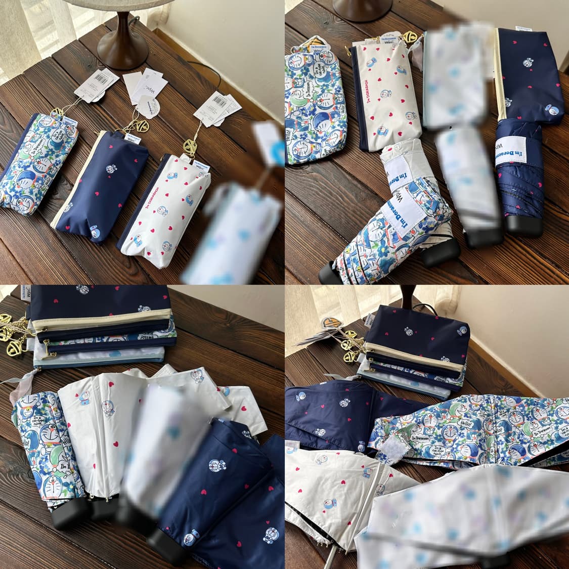 크림베이지 하트  wpc 도라에몽 자외선차단 양산 양우산 상품이미지10