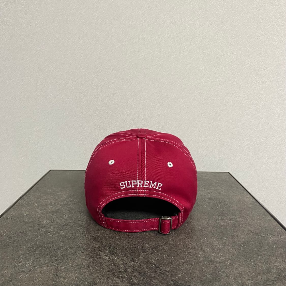 (OS) 슈프림 6패널 볼캡 모자 밀라노 워시드 레드 상품이미지4