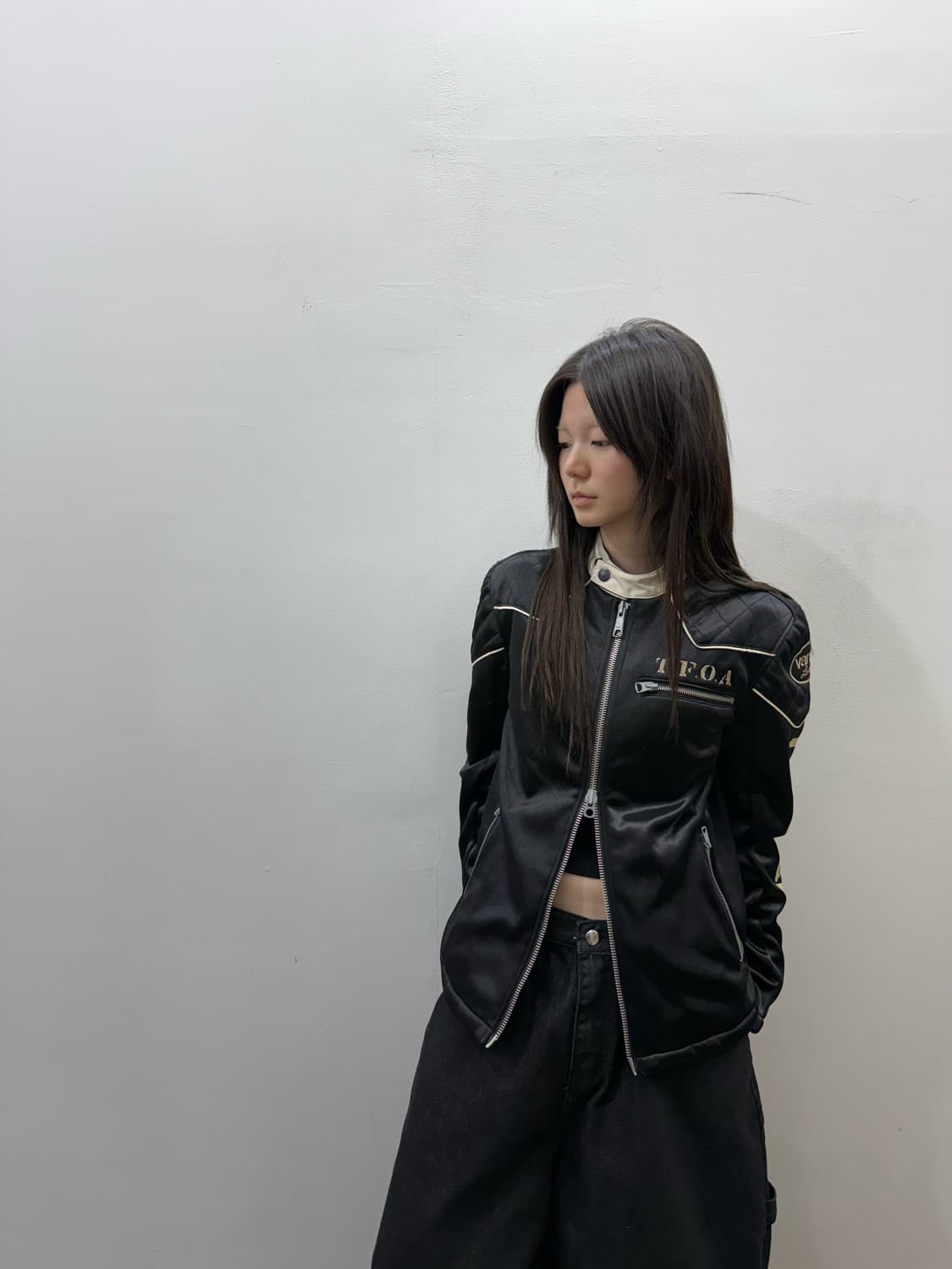 밴슨 X TFOA 투웨이 지퍼 바이커 자켓 상품이미지10