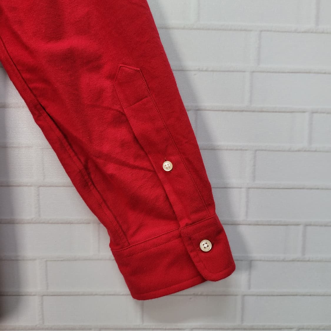 폴로랄프로렌 QR 인증 레드 클래식 셔츠 남방 M사이즈 새상품급 상품이미지7