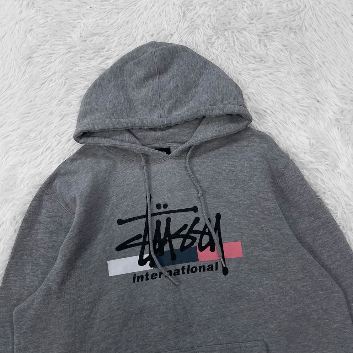 스투시 인터네셔널 후드티 그레이 상품이미지3