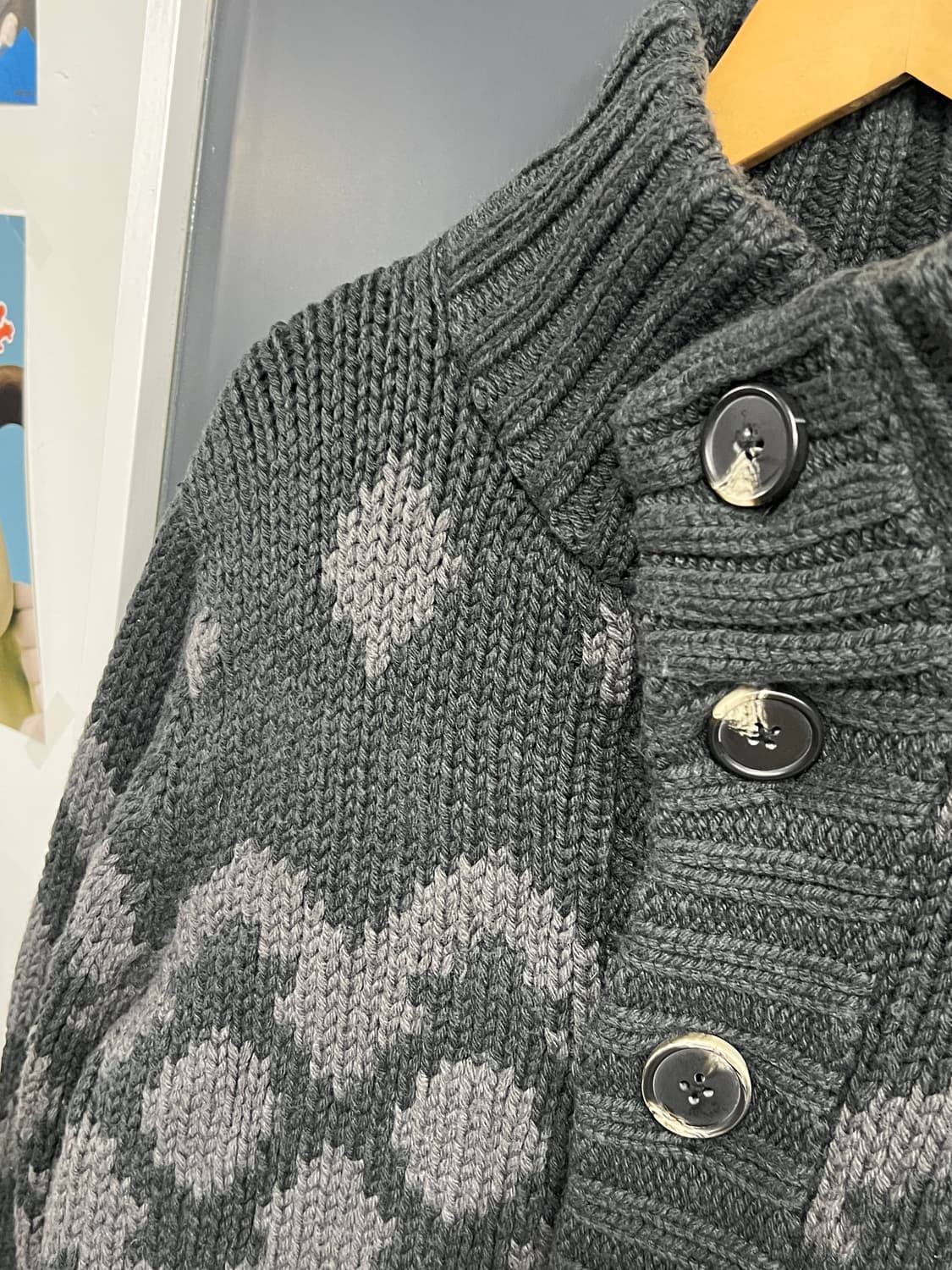 Quiksilver 퀵실버 오아시스 노르딕 패턴 코위찬 니트 가디건 상품이미지3