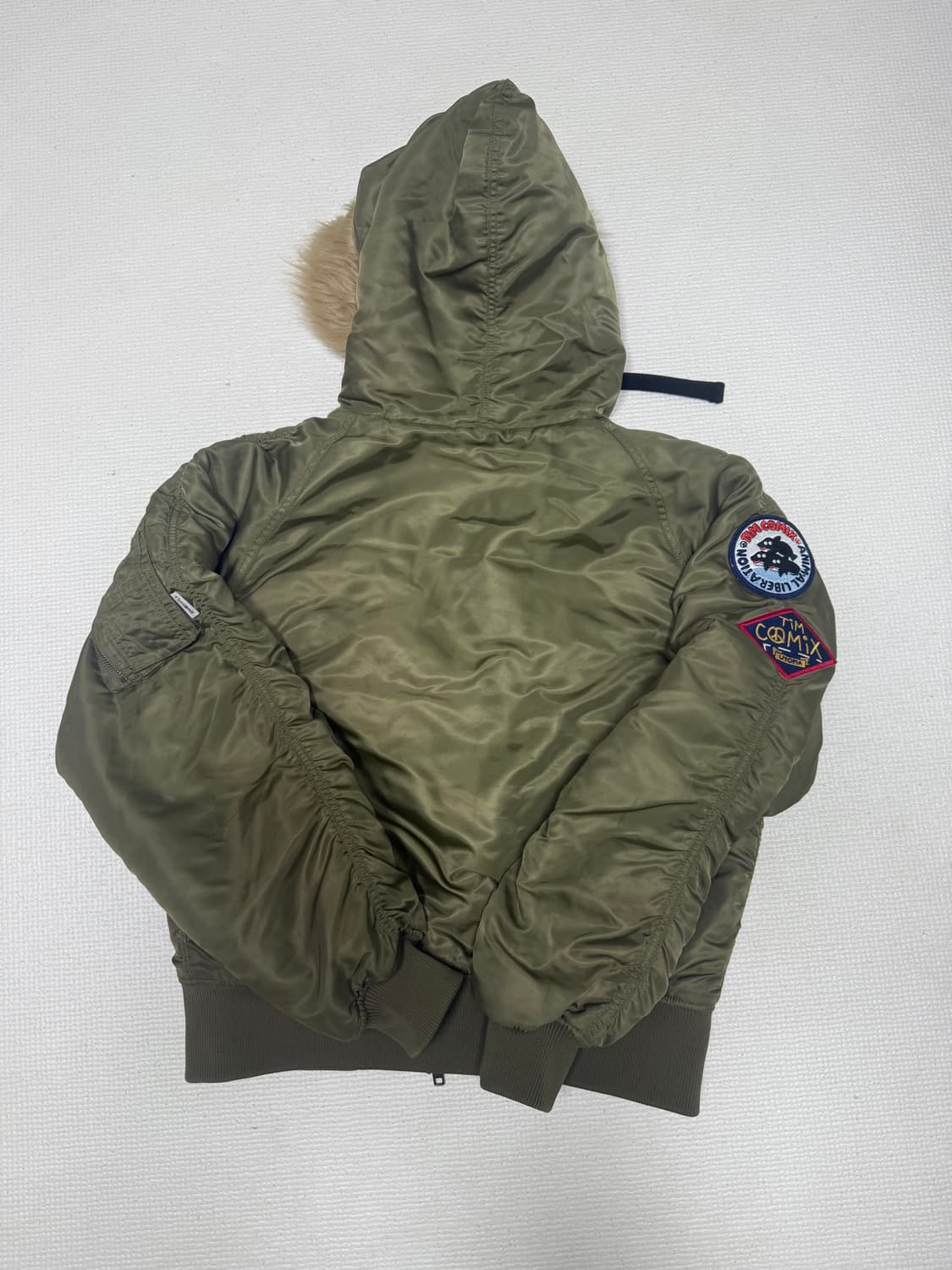 팀코믹스 패치드 ma-1 점퍼 상품이미지3