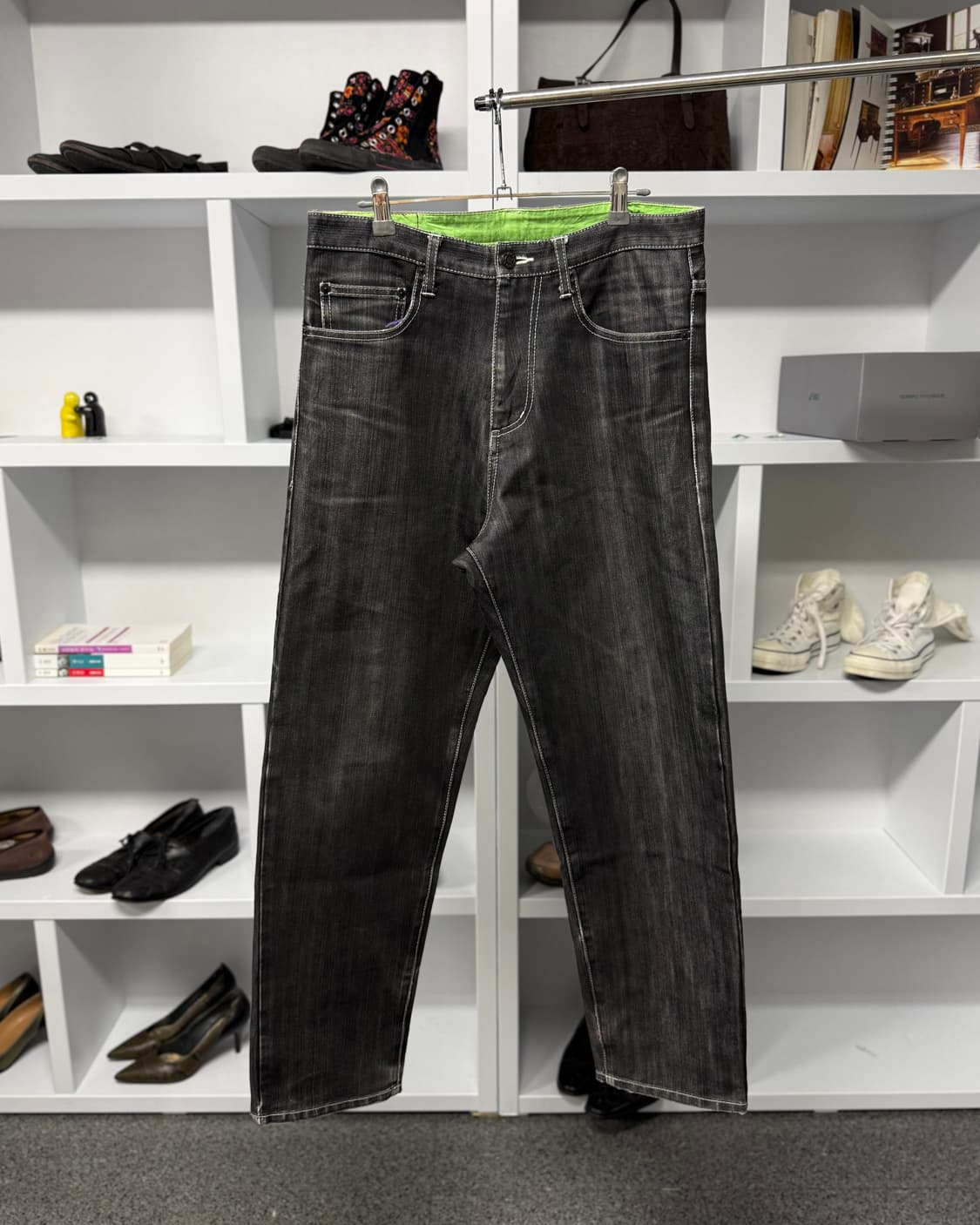 revolver 블랙 데님 팬츠 상품이미지1