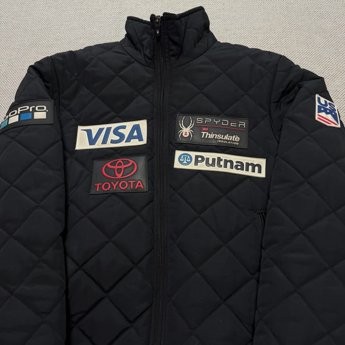 스파이더 US 스키 팀 기모 퀄팅 자켓 상품이미지2
