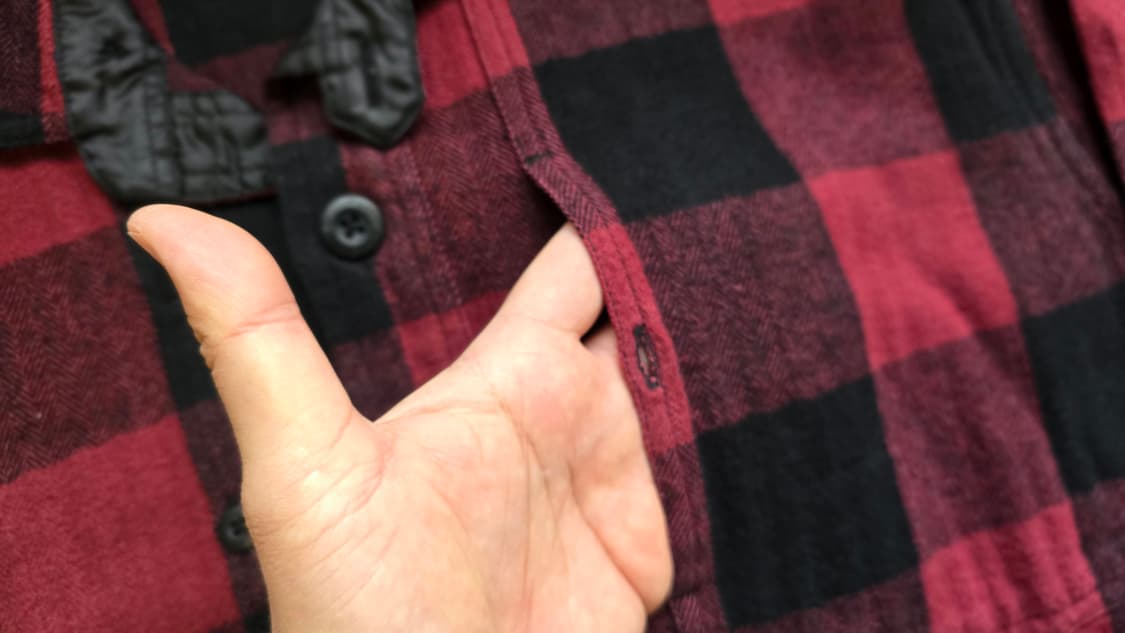 일본판 에디 바우어 타탄 체그 레드 셔츠 L 싸이즈  상품이미지4