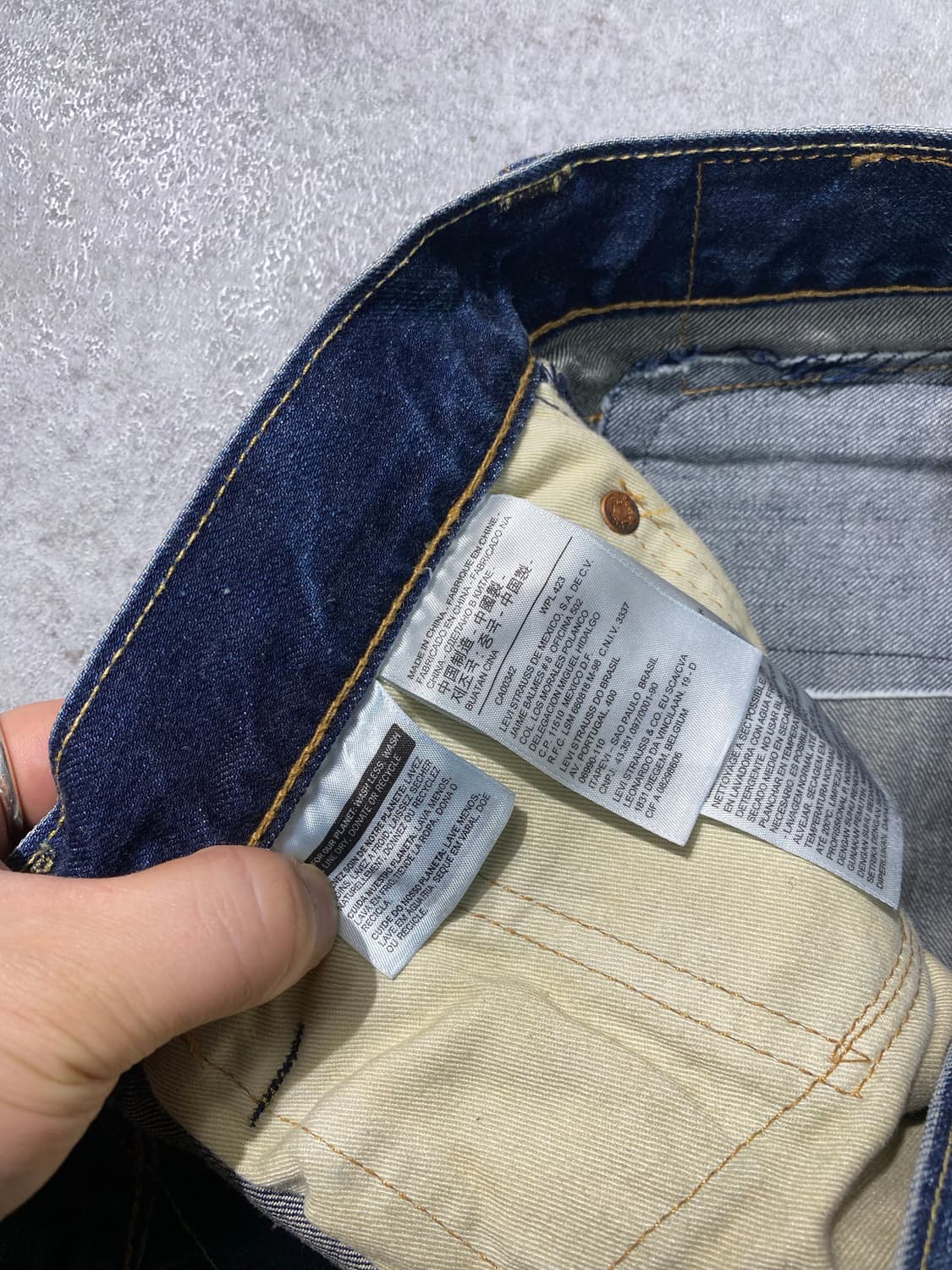[32] Levi's 505 리바이스 사시코 리페어 데님팬츠 상품이미지9
