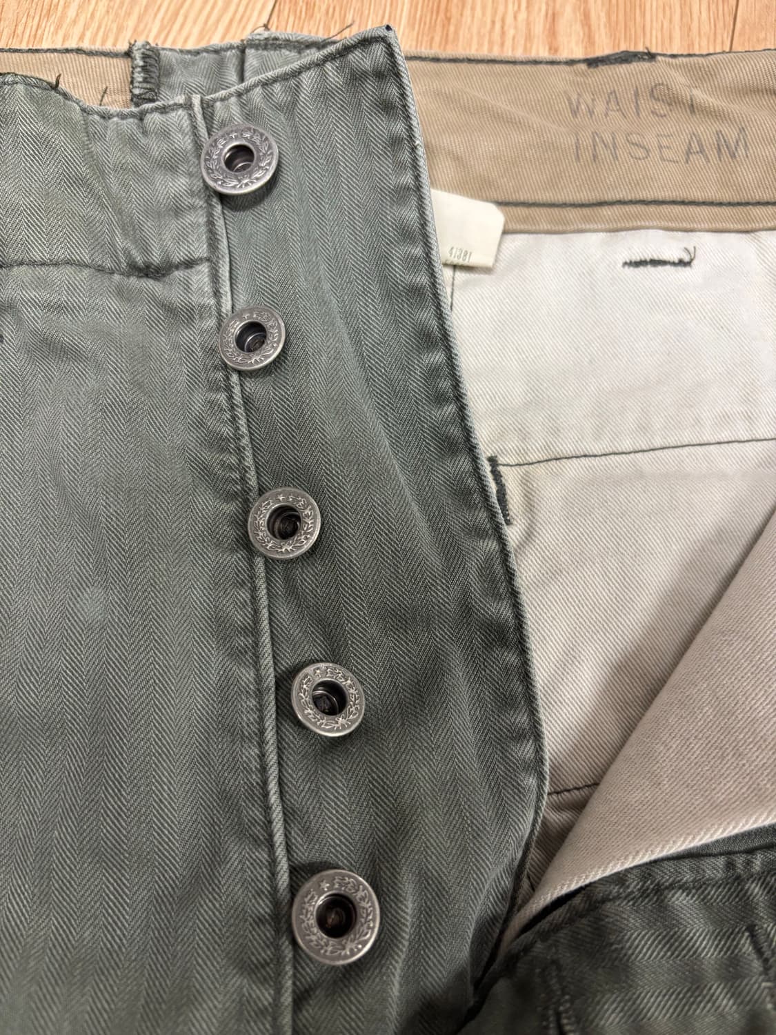 [30X30] RRL 헤링본 트윌 필드 팬츠 올리브 상품이미지6