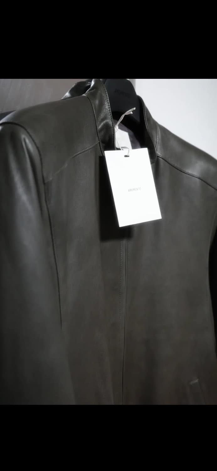 아모멘토 램스킨 레더 블루종 브라운 L 상품이미지1