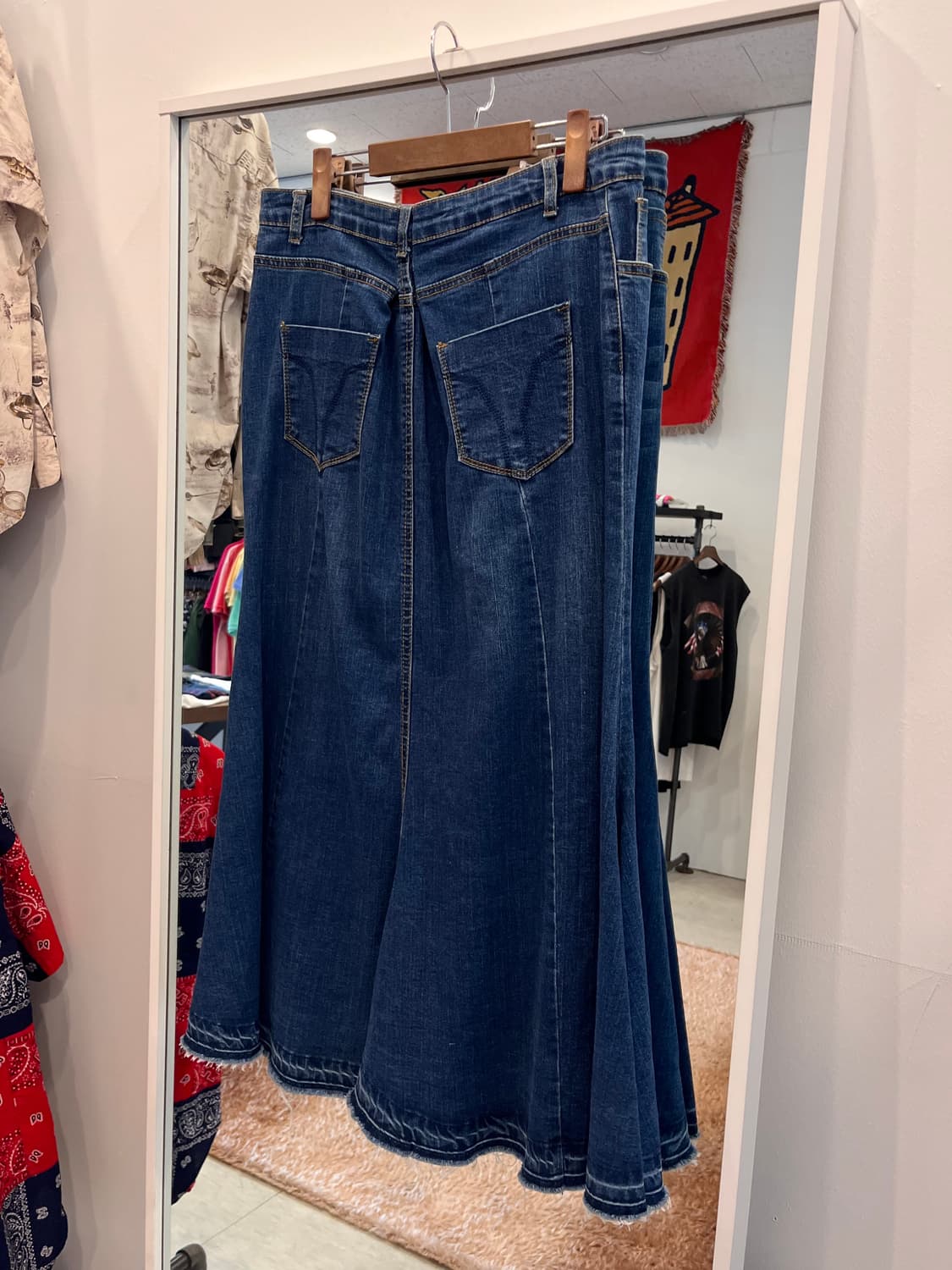 Vtg 빈티지 데님 스커트 (31-32inch) 상품이미지3