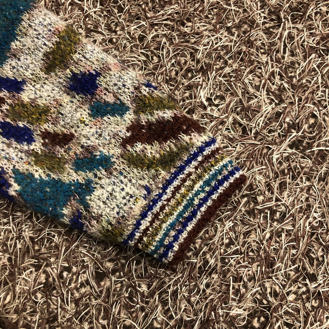 미쏘니 울 패턴 가디건 상품이미지3