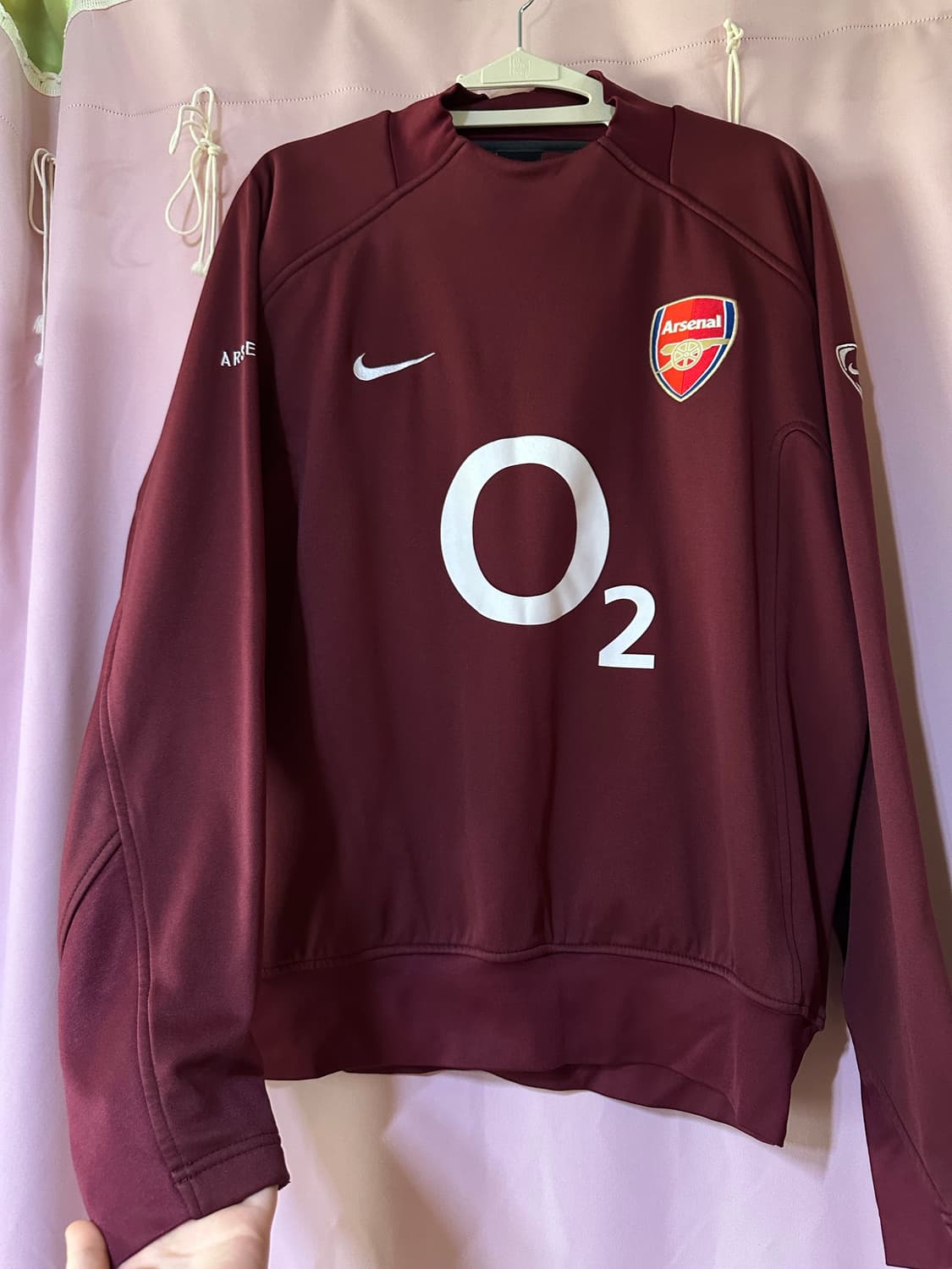 나이키 아스날 05-06 하이버리 써멀탑 나이키아스날 버건디 대장 희귀 상품이미지1