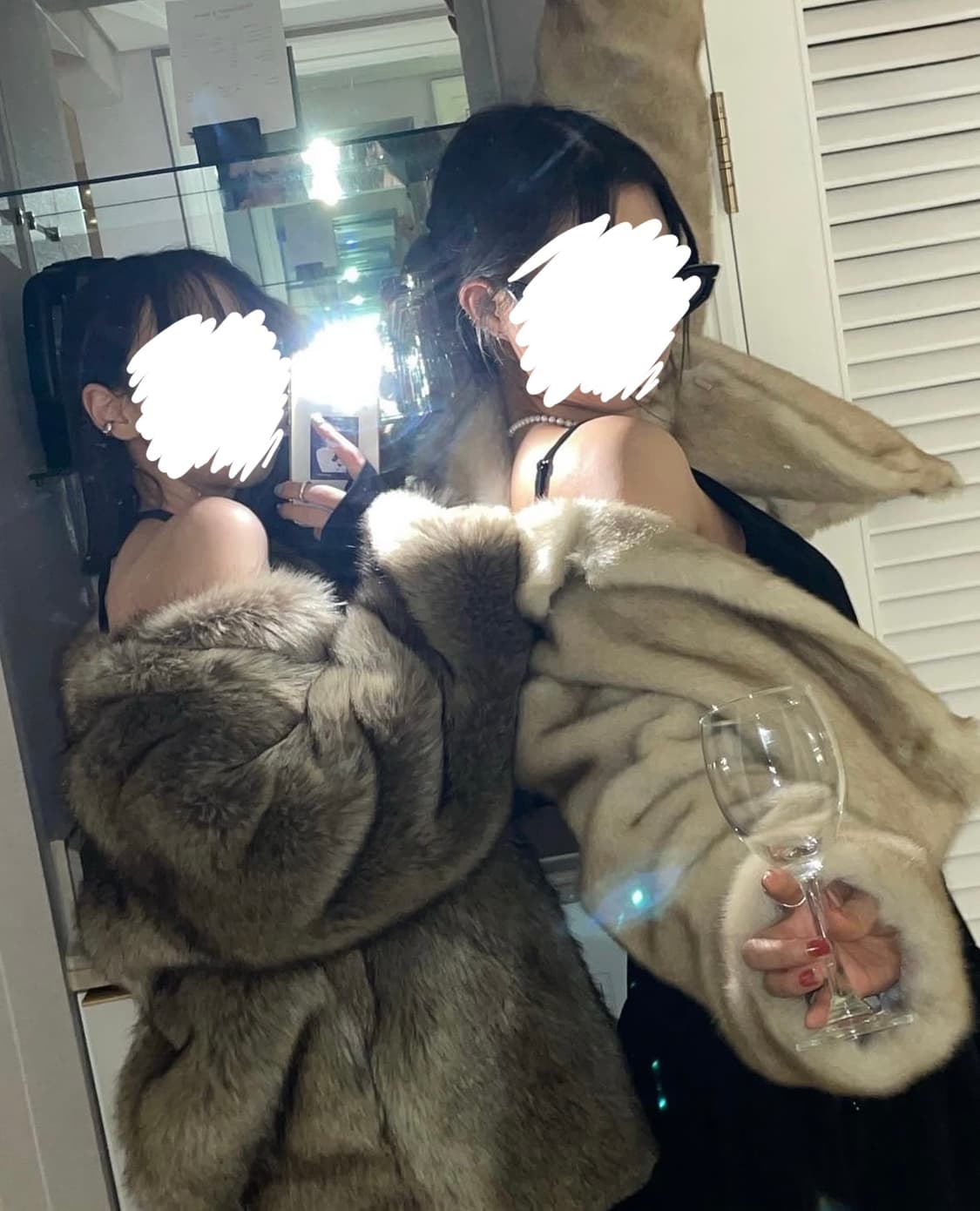 [새상품] 노카라 브라운 퍼 자켓 상품이미지1