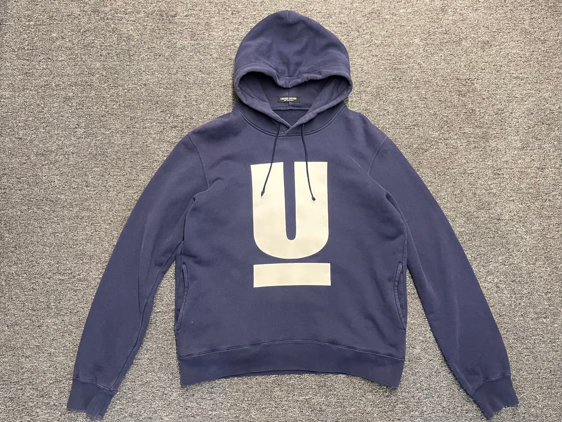 [105] 언더커버 U 로고 후드티 네이비 4사이즈  상품이미지1