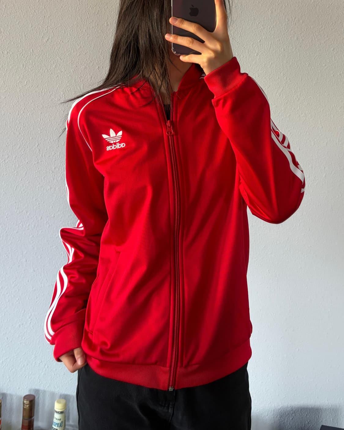 [L]아디다스 트레포일 SST 레드 트랙탑 져지 상품이미지1