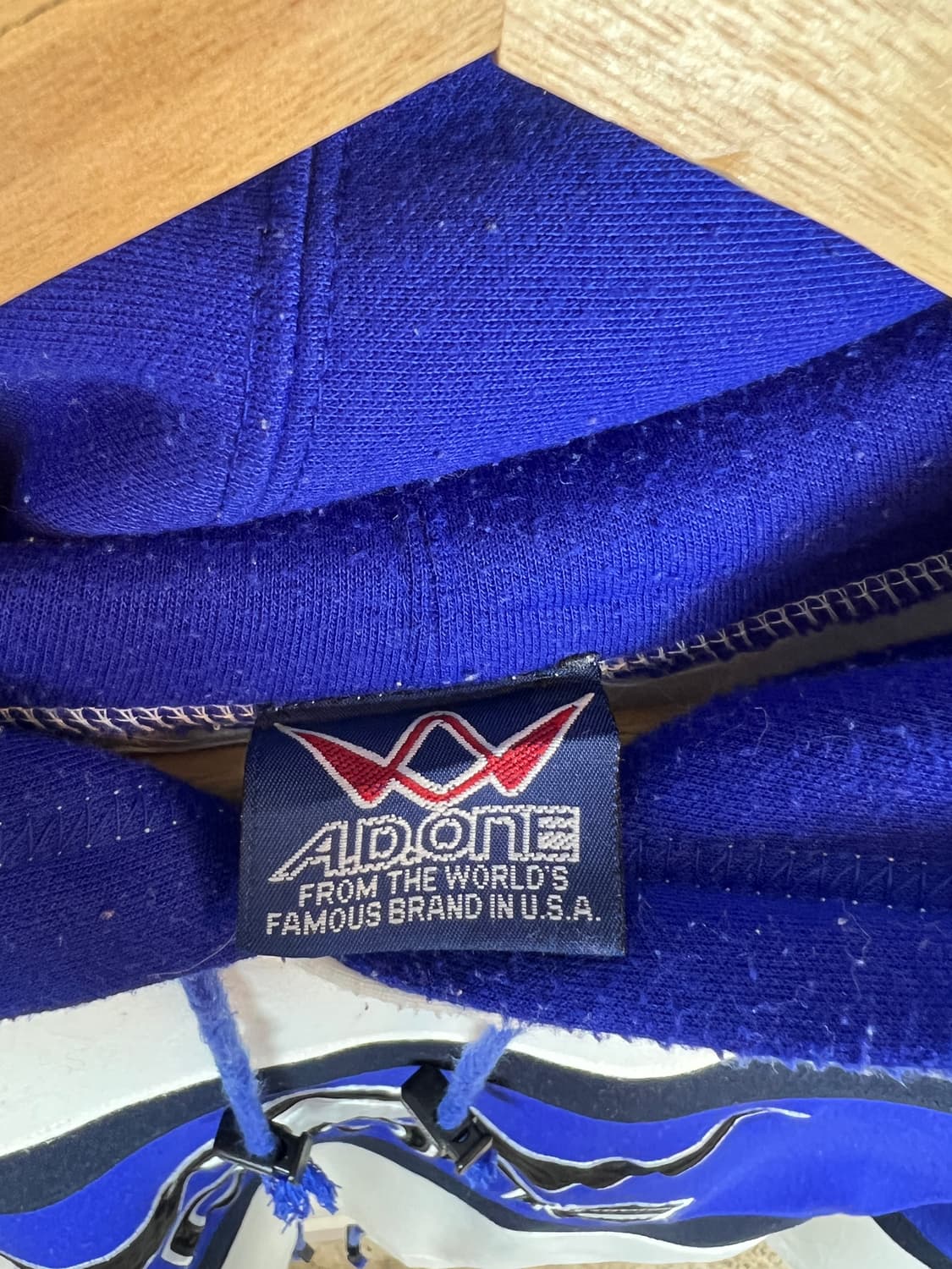 JPN A.D.ONE 패턴 자수 후드티 F 상품이미지3