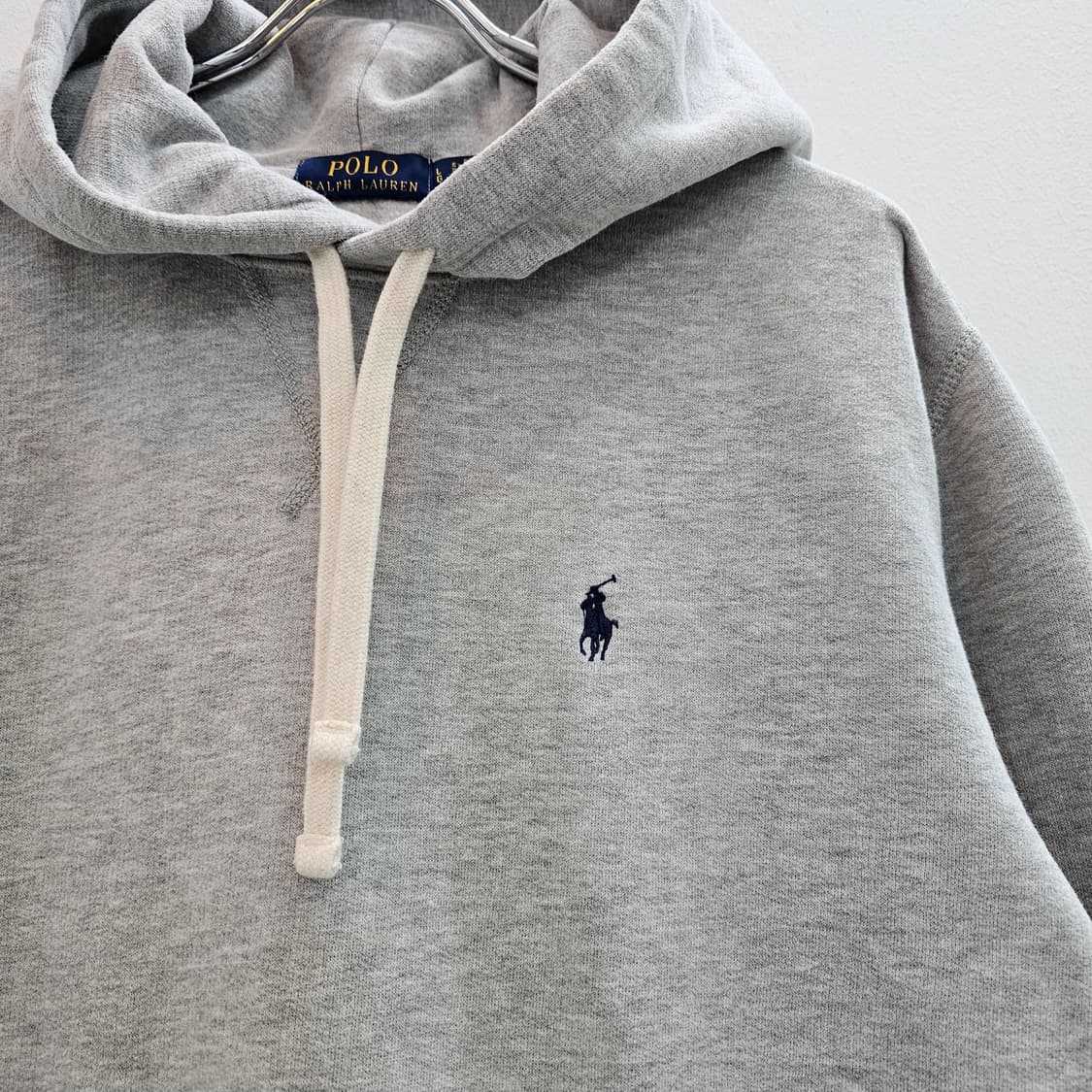 폴로 랄프로렌 그레이 기모 후드티 상품이미지5