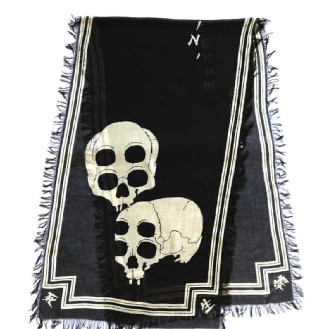 [OS] 캐피탈 와비 사비 레인 스컬 스카프 블랙 상품이미지1